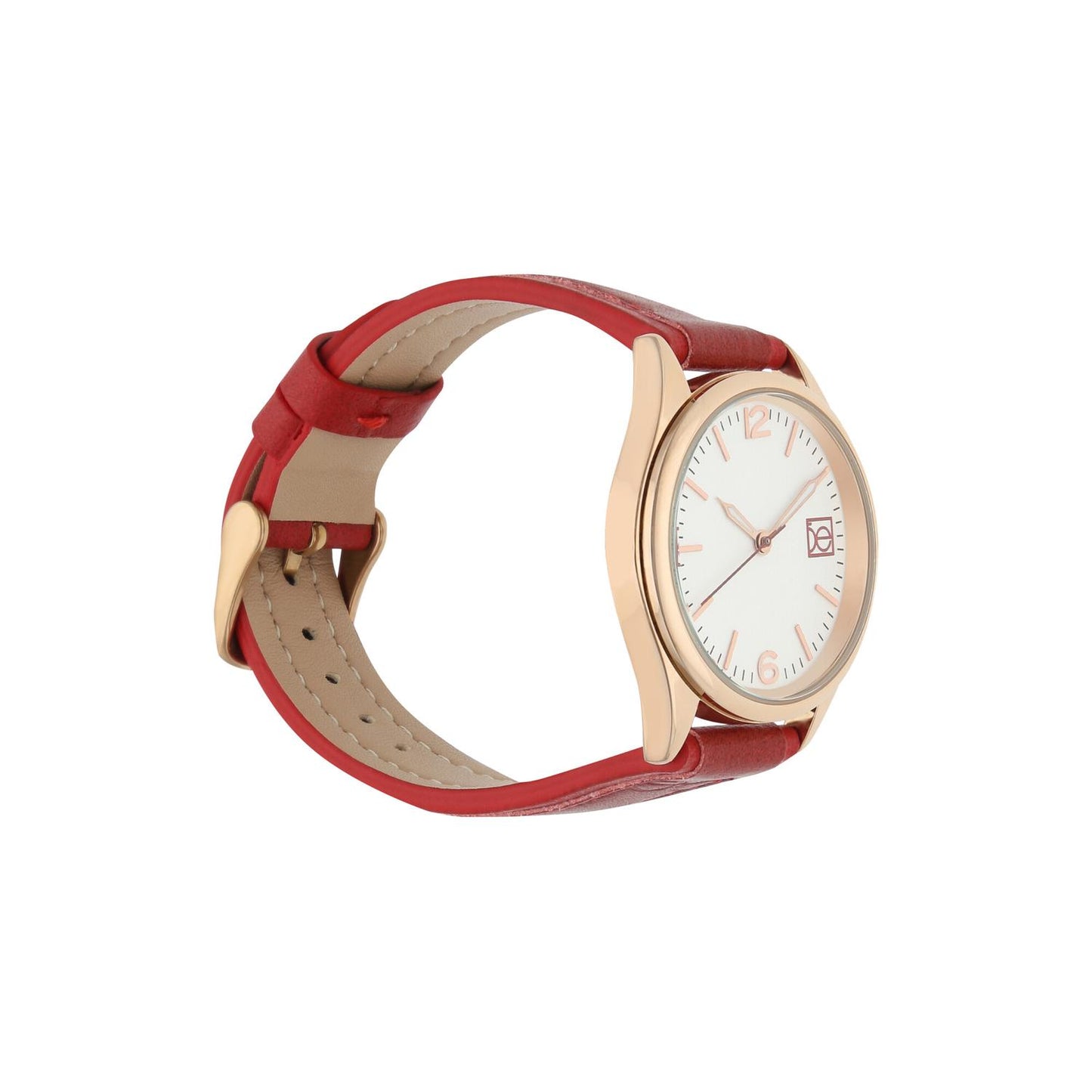 Reloj Analogo Cloe Piel Genuina OE2313