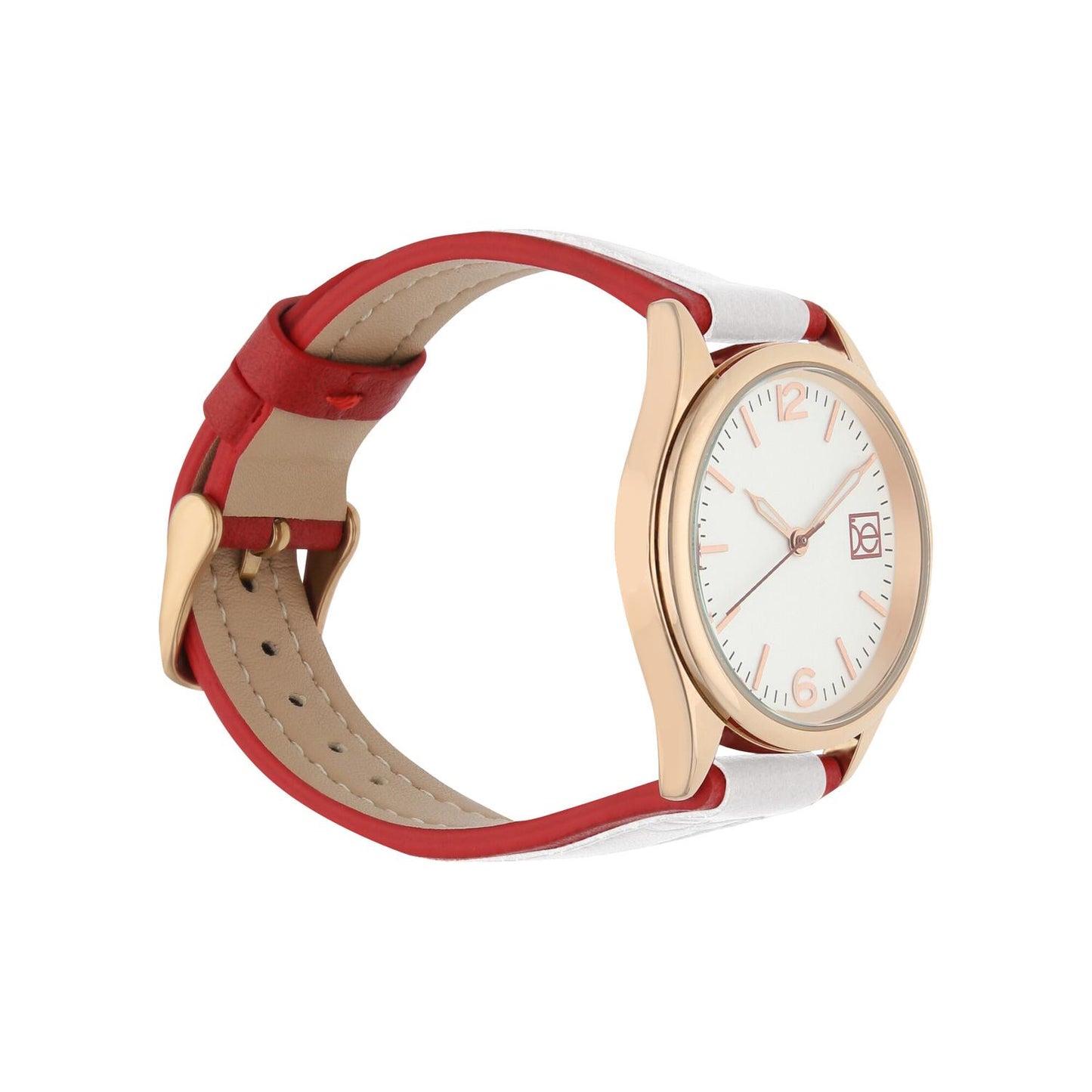 Reloj Analogo Cloe Piel Genuina OE2313