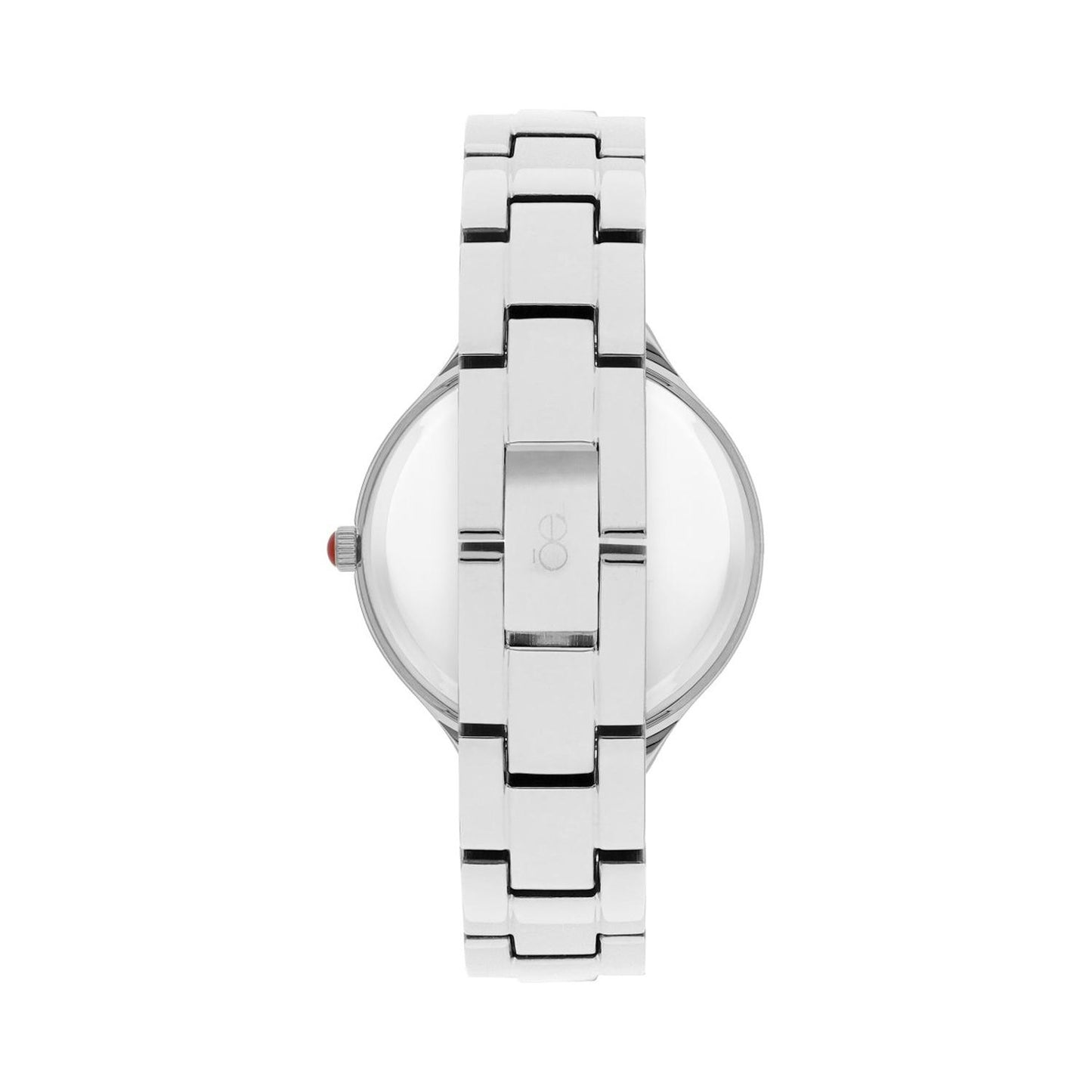 Reloj Para Dama con Pedrería en Indicadores y Correa de Metal Color Plateado OE2429