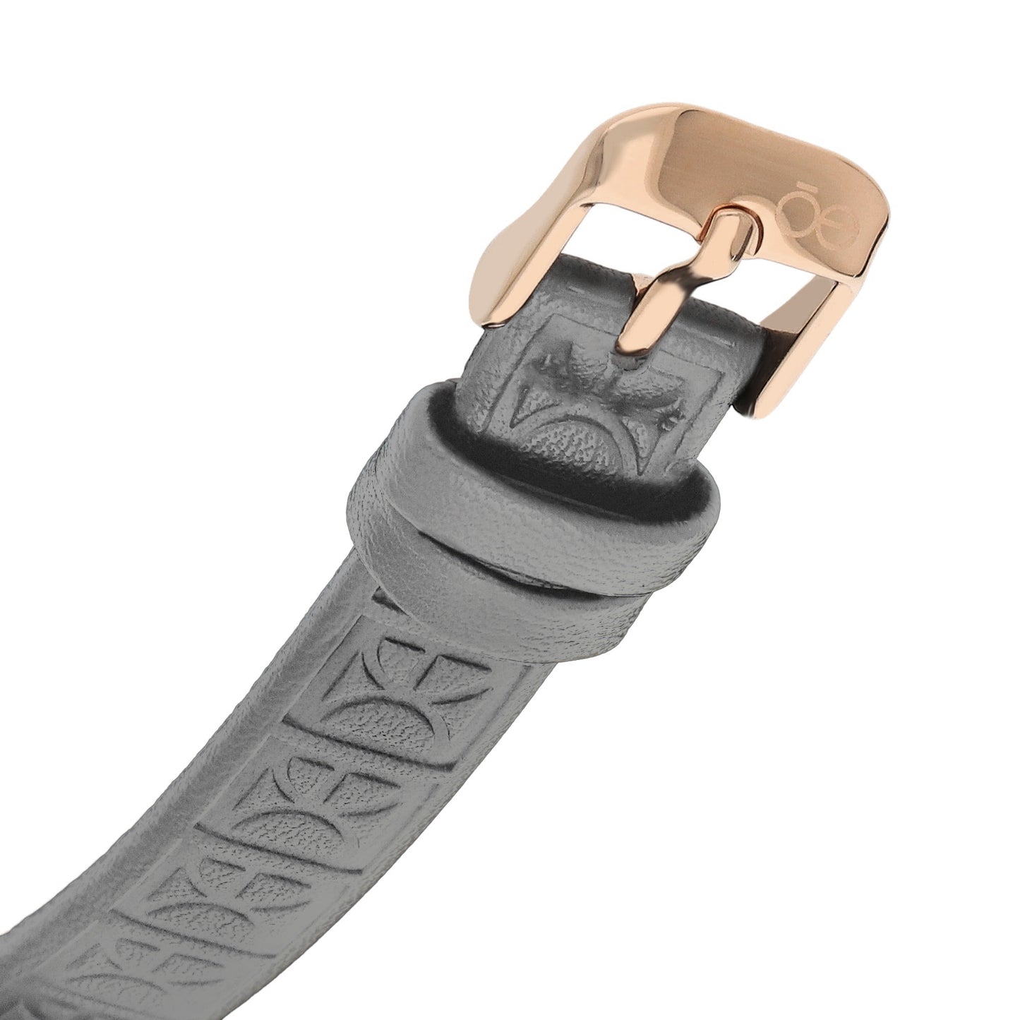 Reloj Análogo Cloe para Dama con Pedrería en Indicadores, Bisel Color Plateado y Correa de Tactopiel OE2437