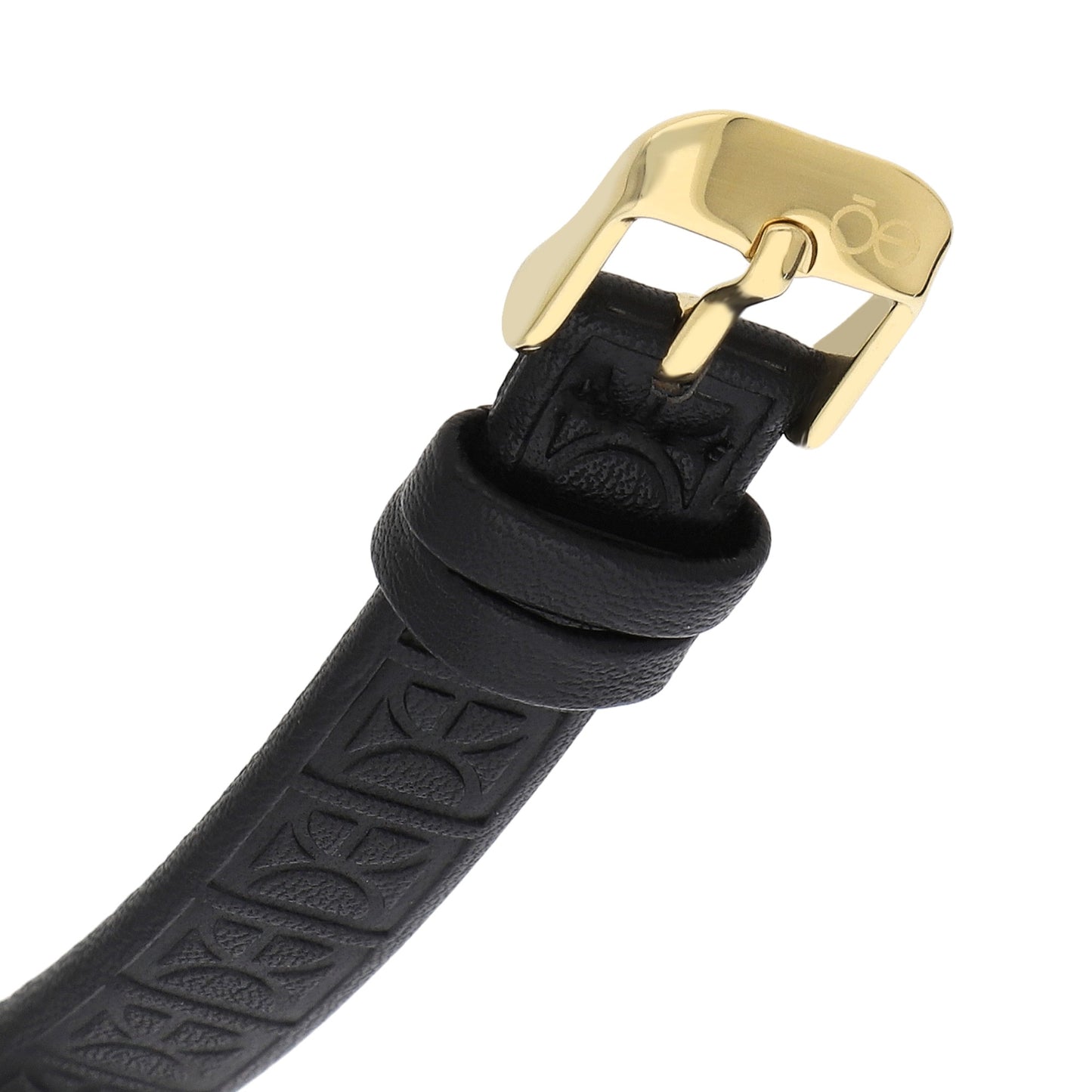Reloj Análogo Cloe para Dama con Pedrería en Indicadores, Bisel Color Plateado y Correa de Tactopiel OE2437