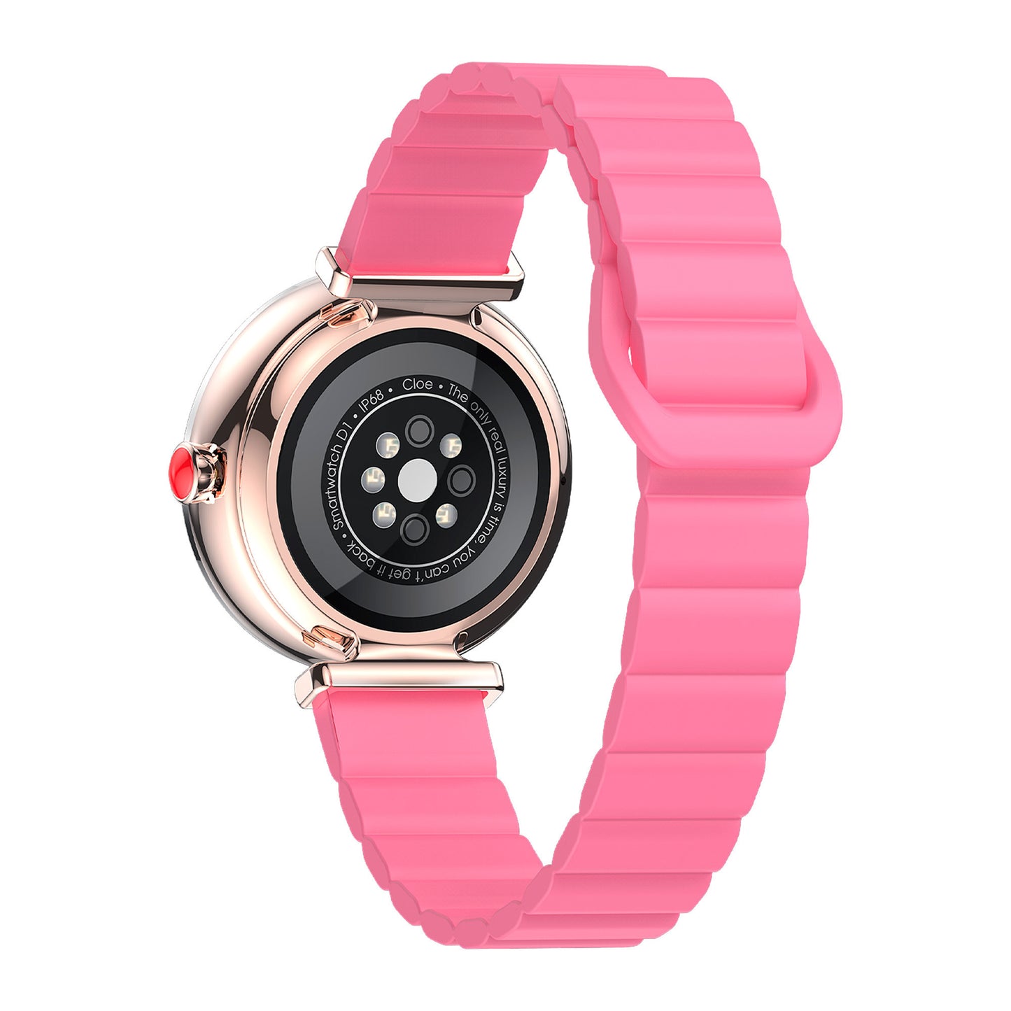 Smartwatch para Dama con Correa de Silicon con Pedrería en Bisel OE2563