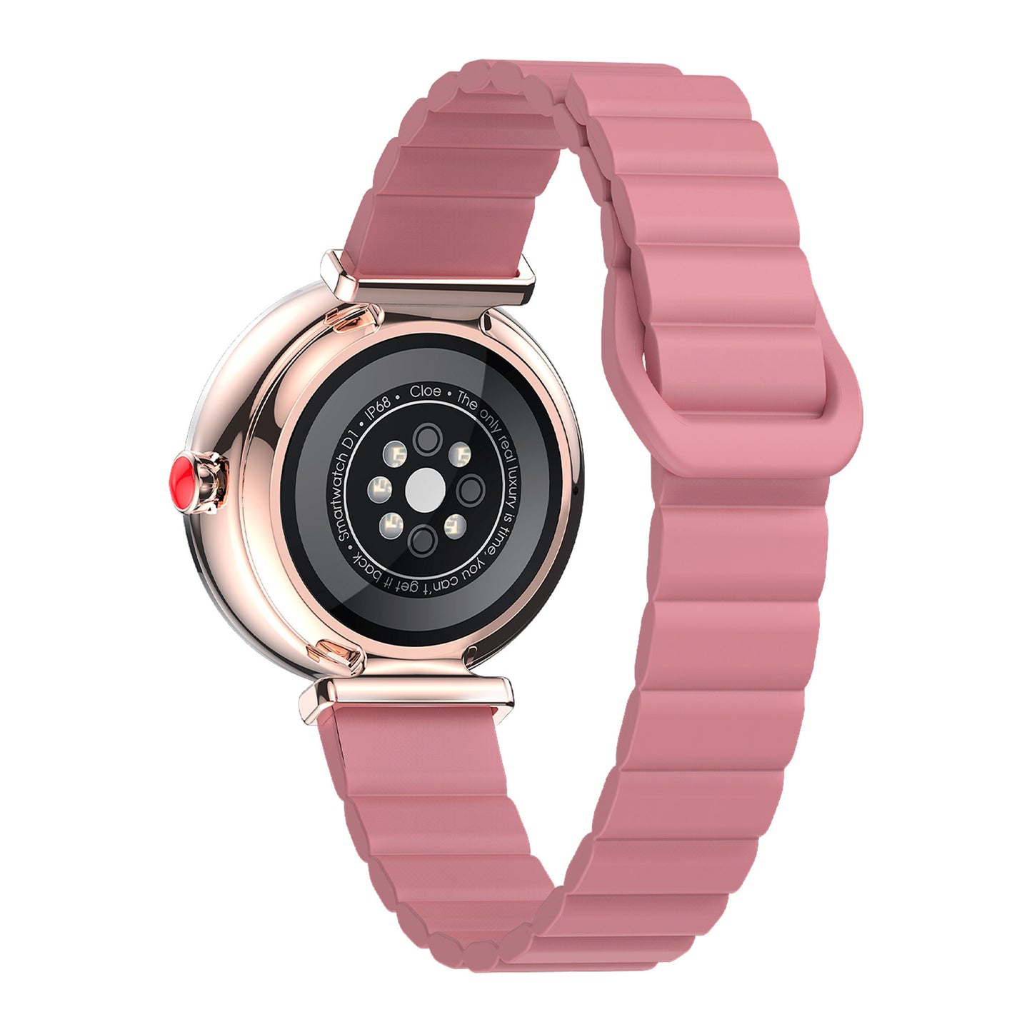 Smartwatch para Dama con Correa de Silicon con Pedrería en Bisel OE2563