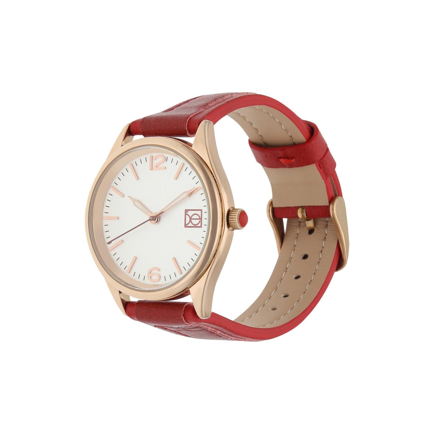 Reloj Analogo Cloe Piel Genuina OE2313