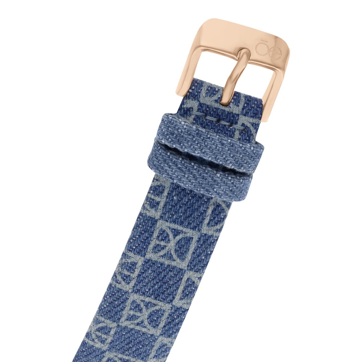 Reloj Cloe Análogo para Dama con Trama OE y Correa de Denim OE2531
