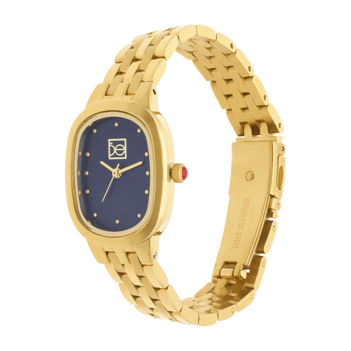 Reloj Cloe Análogo para Dama con Caja Ovalada y Extensible de Acero Inoxidable OE2532