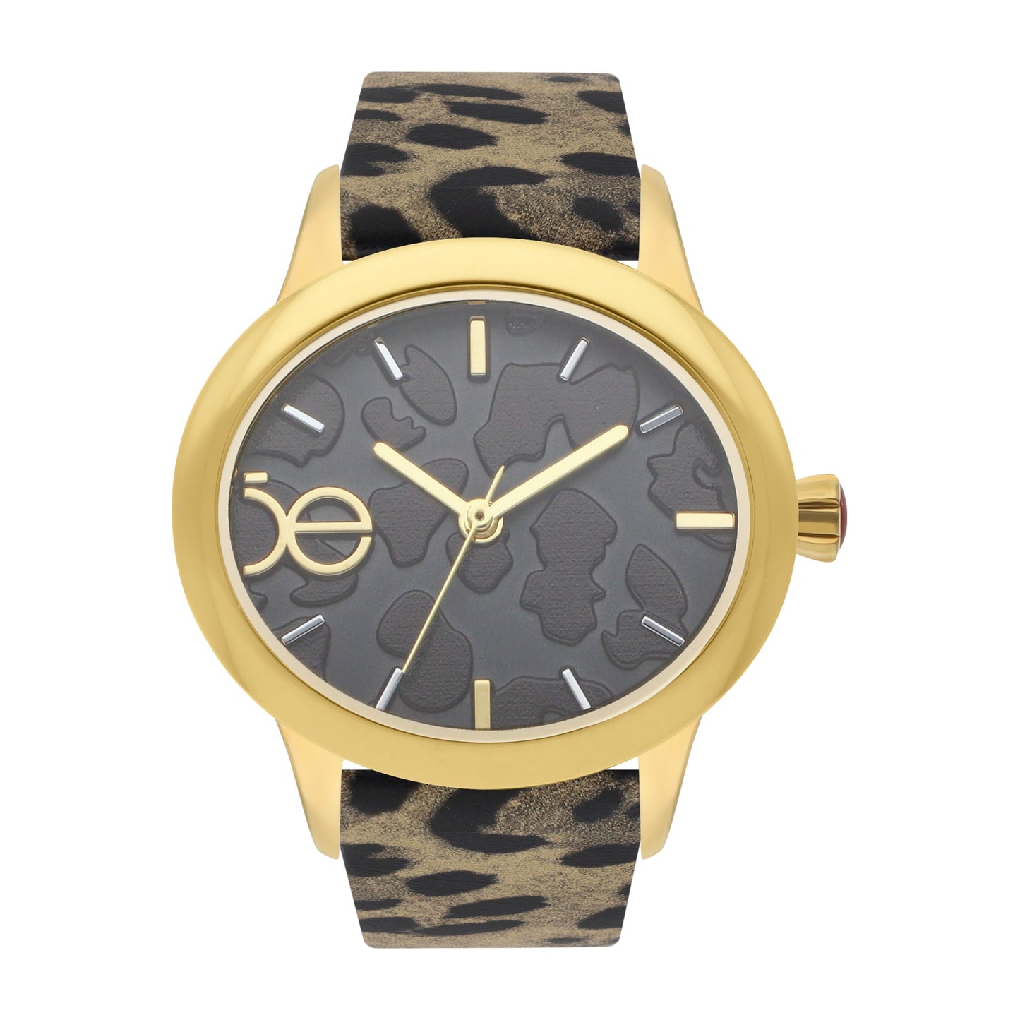 Reloj Cloe Análogo para Dama con Acabado de Leopardo de Leopardo Correa de Tactopiel OE2538