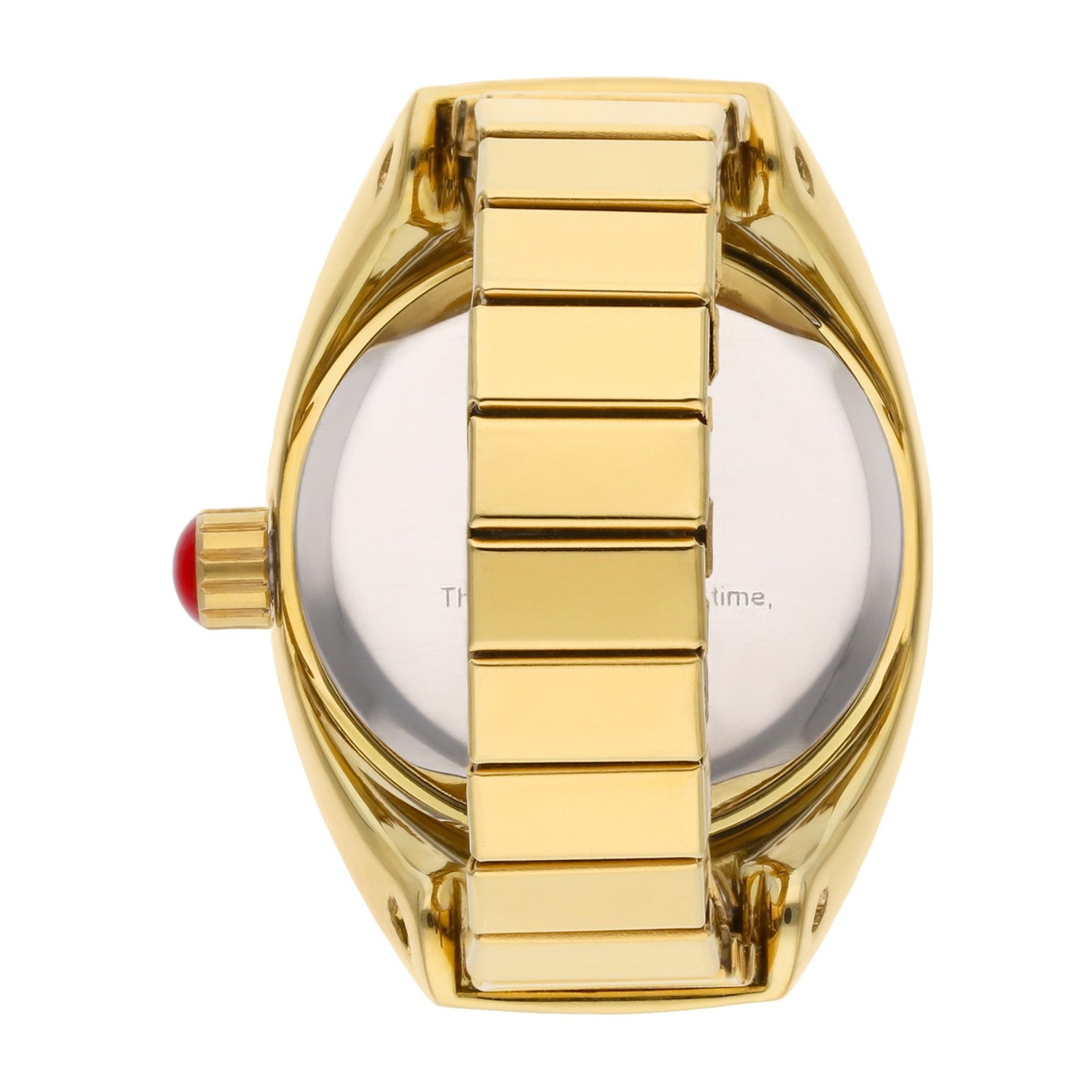 Reloj Anillo Cloe Análogo para Dama con Cristal Facetado y Extensible de Acero Inoxidable OE2541