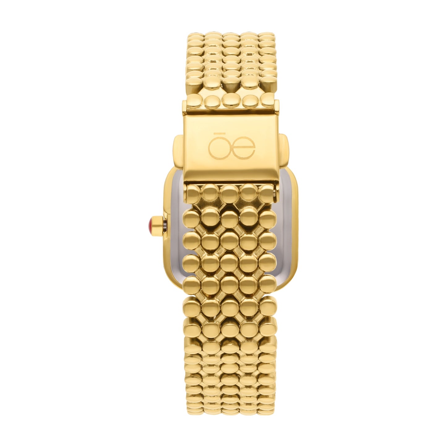 Reloj Cloe Análogo para Dama con Doble Pedrería en Bisel y Extensible de Acero Inoxidable OE2543