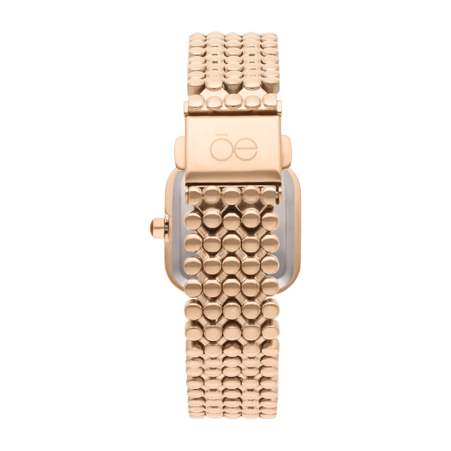Reloj Cloe Análogo para Dama con Doble Pedrería en Bisel y Extensible de Acero Inoxidable OE2543