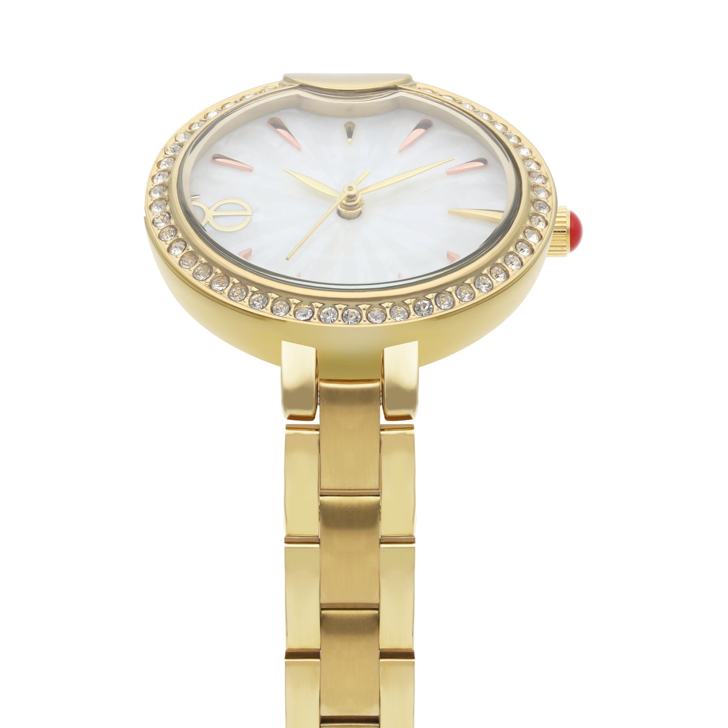 Reloj Cloe Análogo para Dama con Carátula con Acabado de Madre Perla y Extensible de Acero Inoxidable OE2545