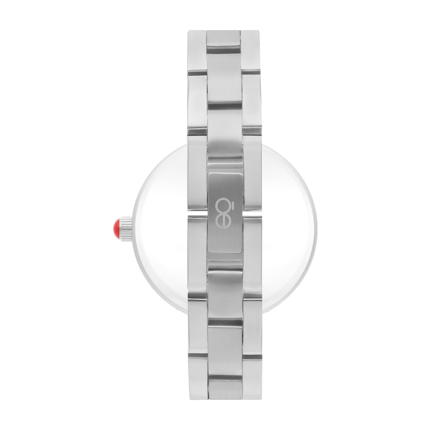 Reloj Cloe Análogo para Dama con Carátula con Acabado de Madre Perla y Extensible de Acero Inoxidable OE2545
