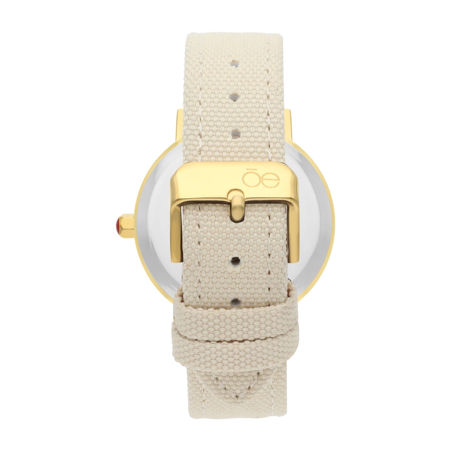 Reloj Cloe Análogo para Dama con Bisel Carey y Correa de Textil OE2546