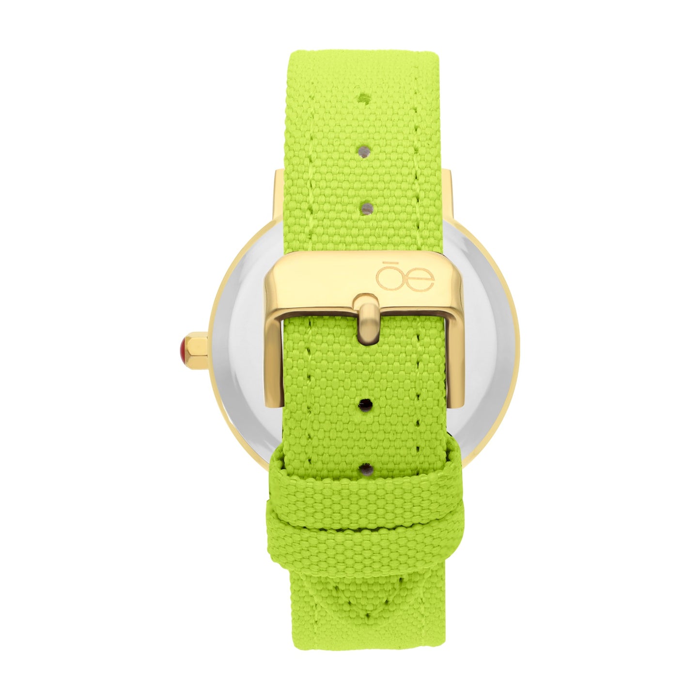 Reloj Cloe Análogo para Dama con Bisel Carey y Correa de Textil OE2546
