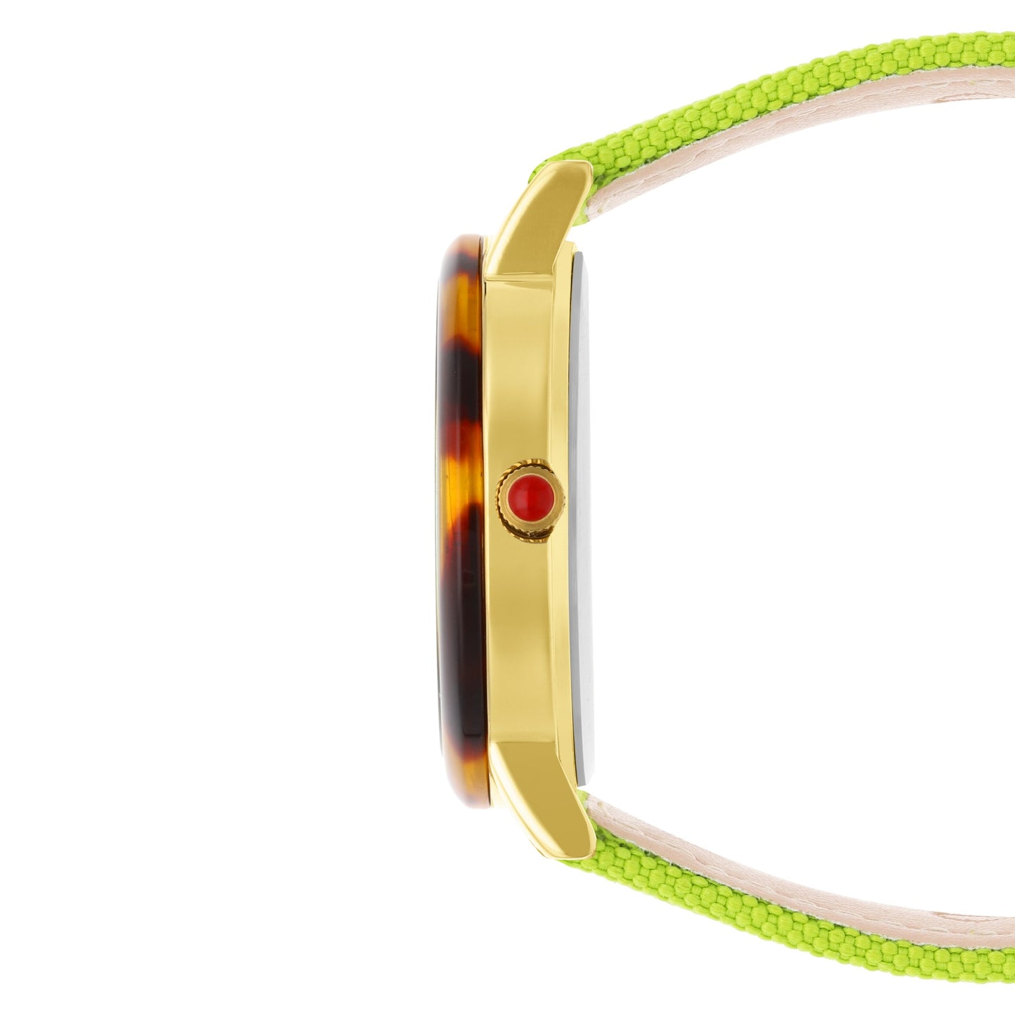 Reloj Cloe Análogo para Dama con Bisel Carey y Correa de Textil OE2546