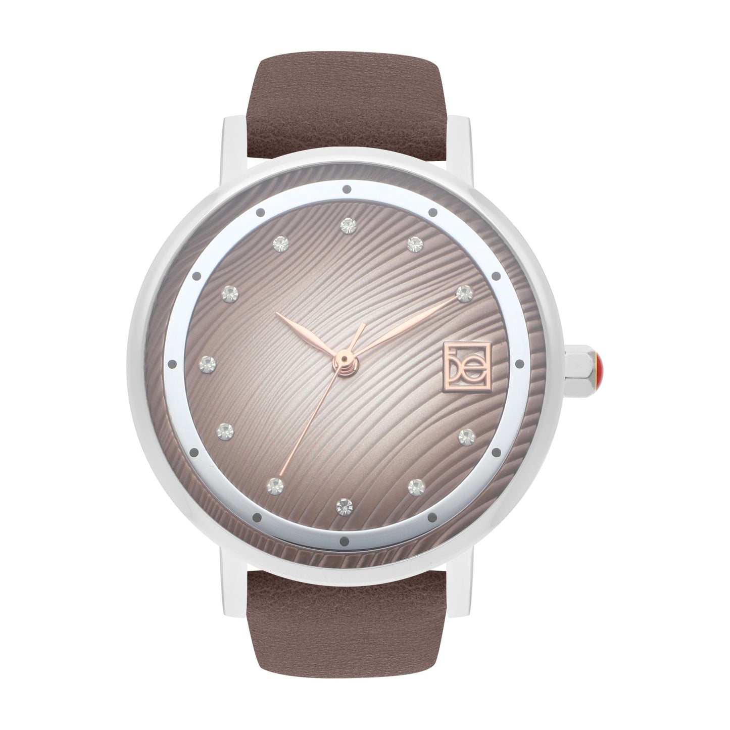 Reloj Cloe Análogo para Dama con Caratula Texturizada y Correa de Tactopiel OE2547