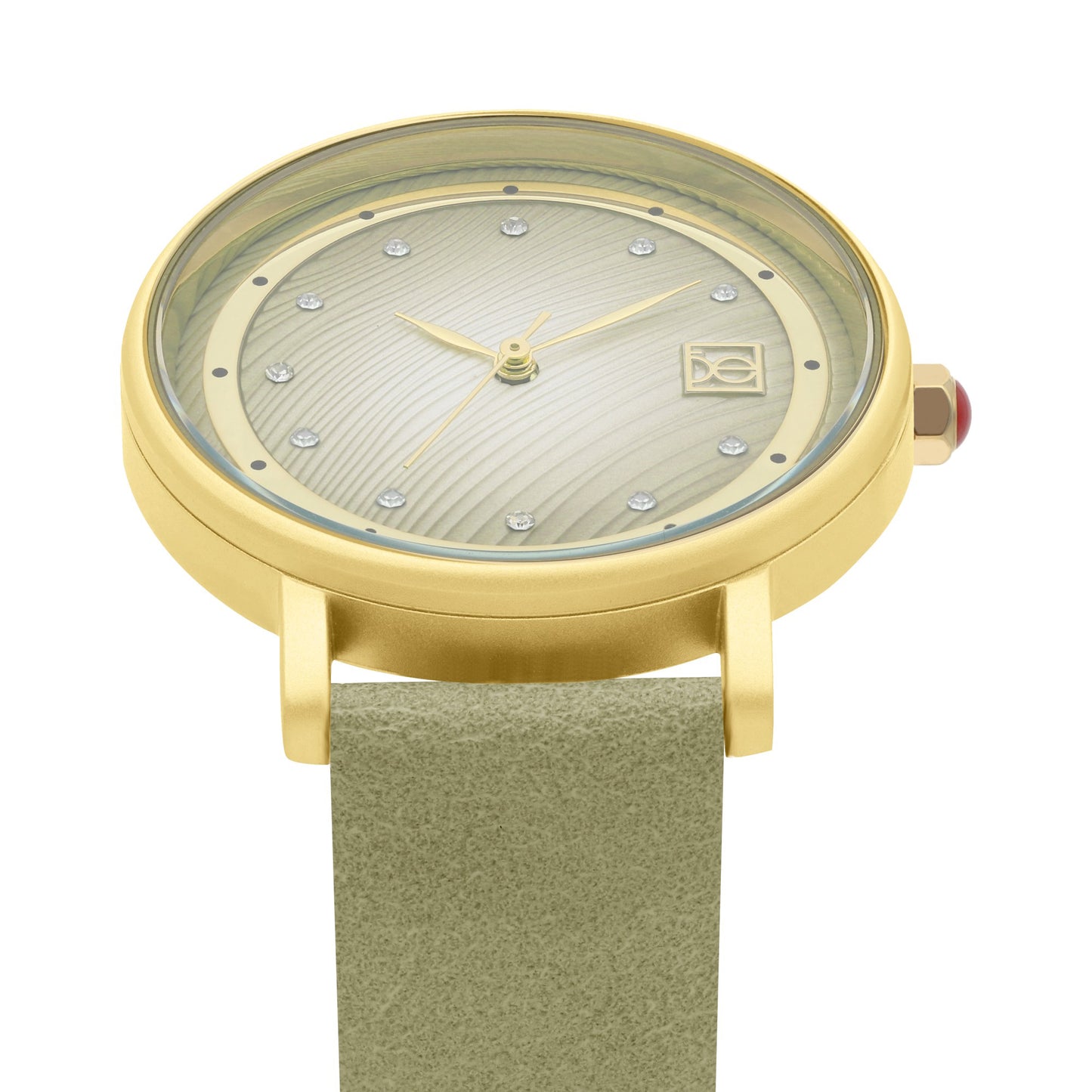 Reloj Cloe Análogo para Dama con Caratula Texturizada y Correa de Tactopiel OE2547