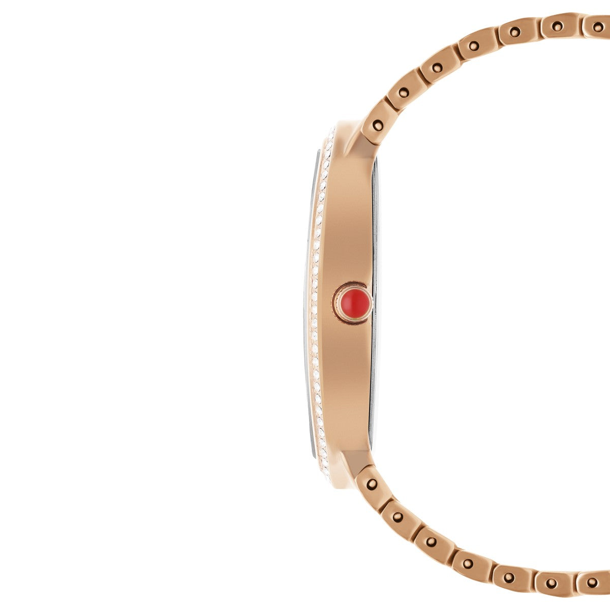 Reloj Cloe Análogo Caja Ovalada y Extensible de Acero Inoxidable OE2548-GL