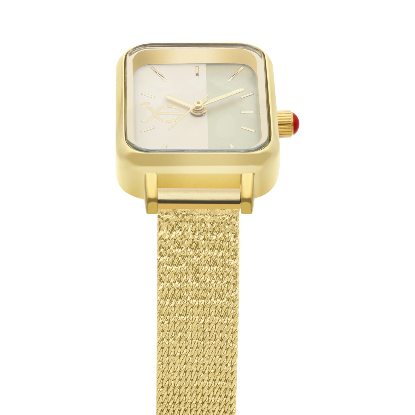 Reloj Cloe Análogo para Dama con Carátula Bicolor y Extensible de Mesh OE2550