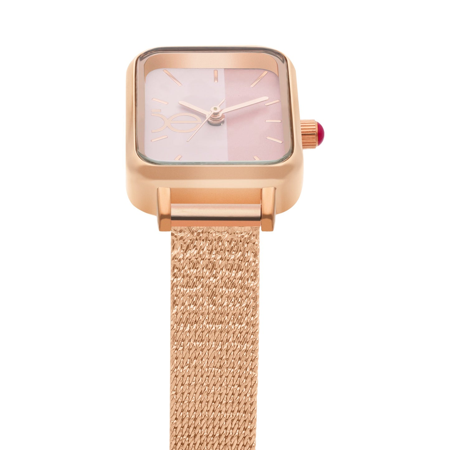 Reloj Cloe Análogo para Dama con Carátula Bicolor y Extensible de Mesh OE2550