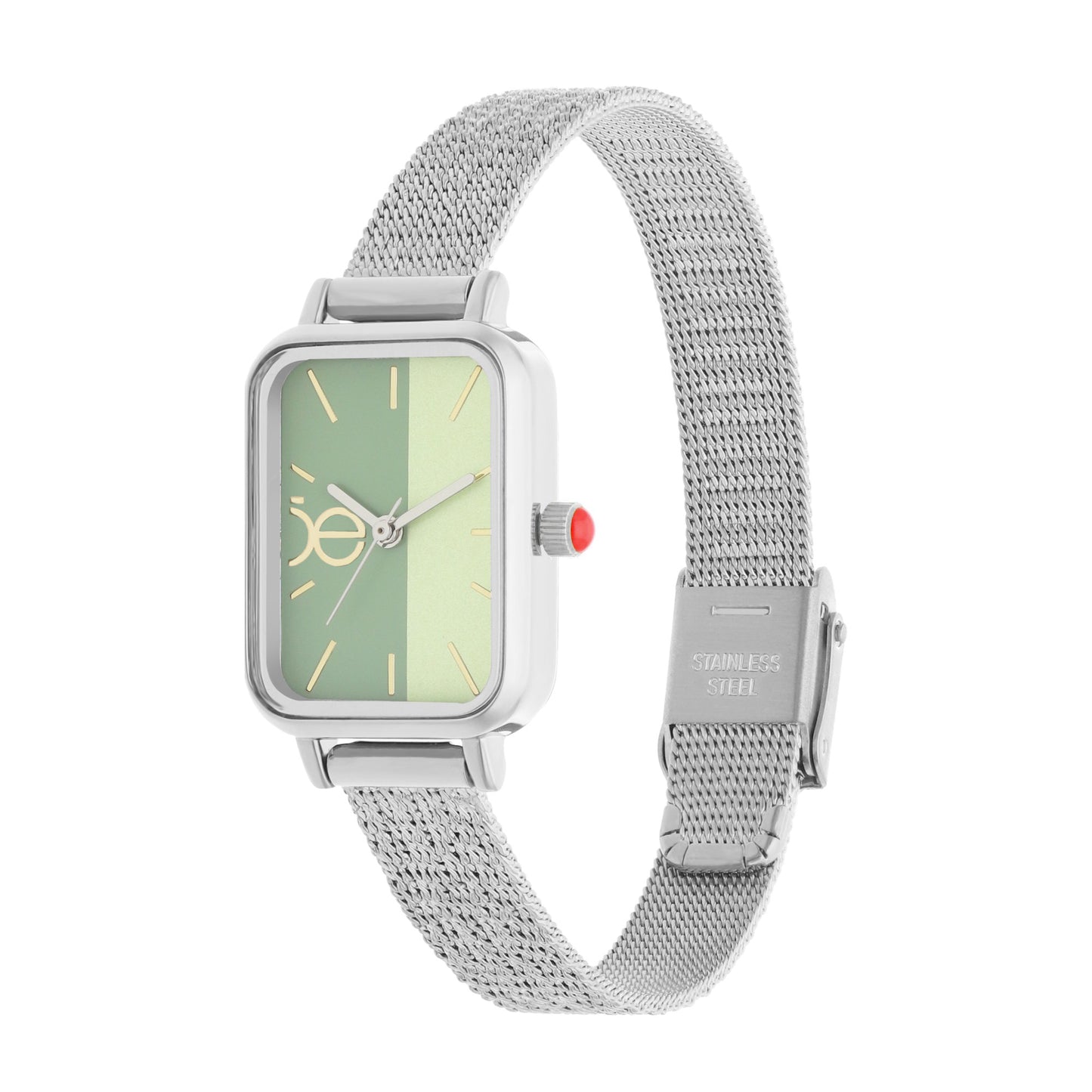 Reloj Cloe Análogo para Dama con Carátula Bicolor y Extensible de Mesh OE2550