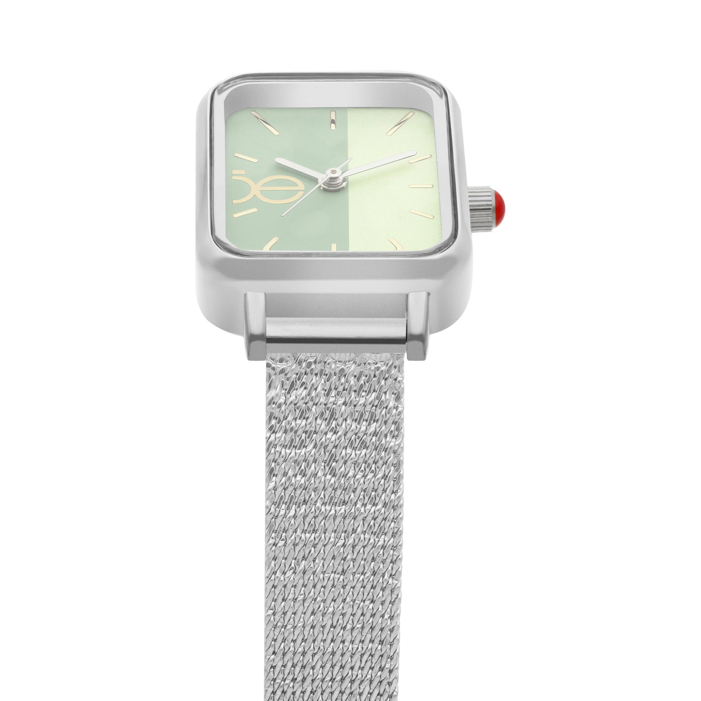 Reloj Cloe Análogo para Dama con Carátula Bicolor y Extensible de Mesh OE2550