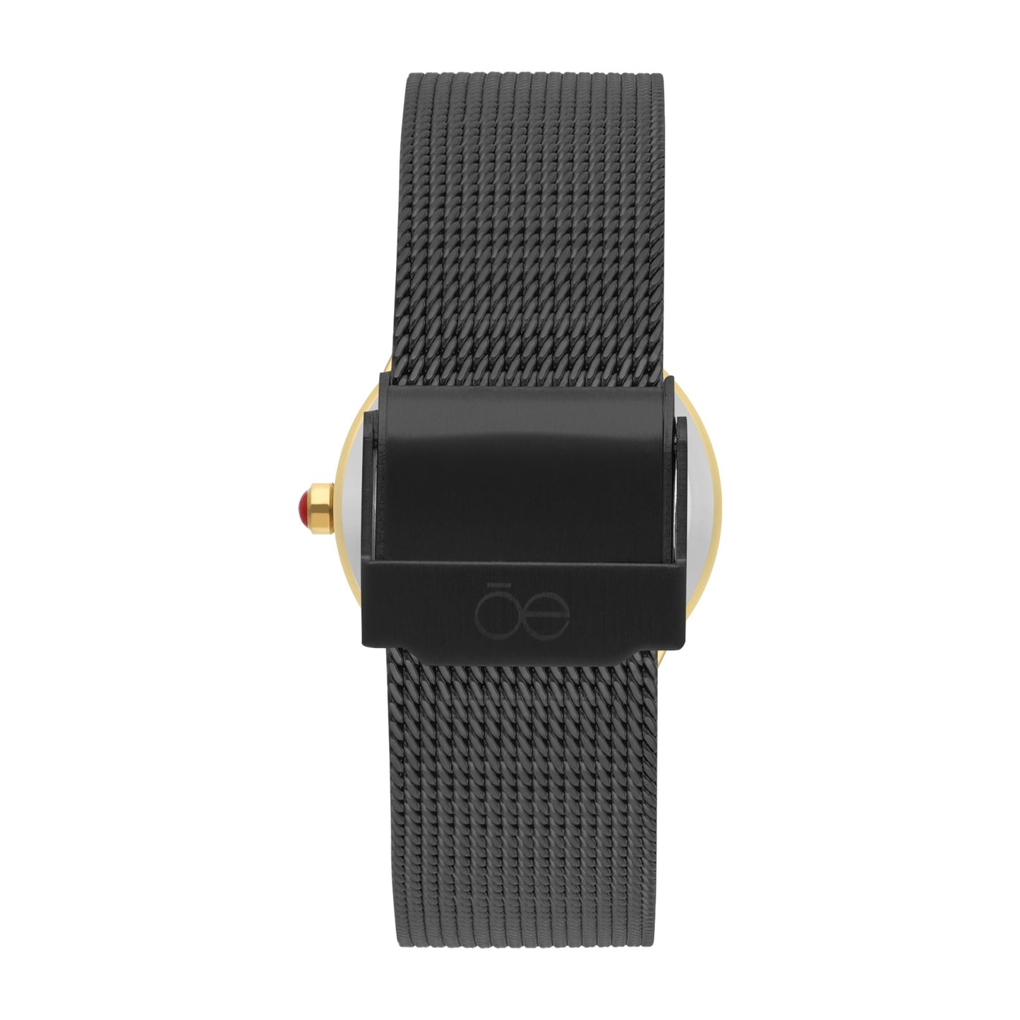 Reloj Cloe Análogo para Dama con Pedrería en Forma de Luna y Extensible de Mesh OE2552