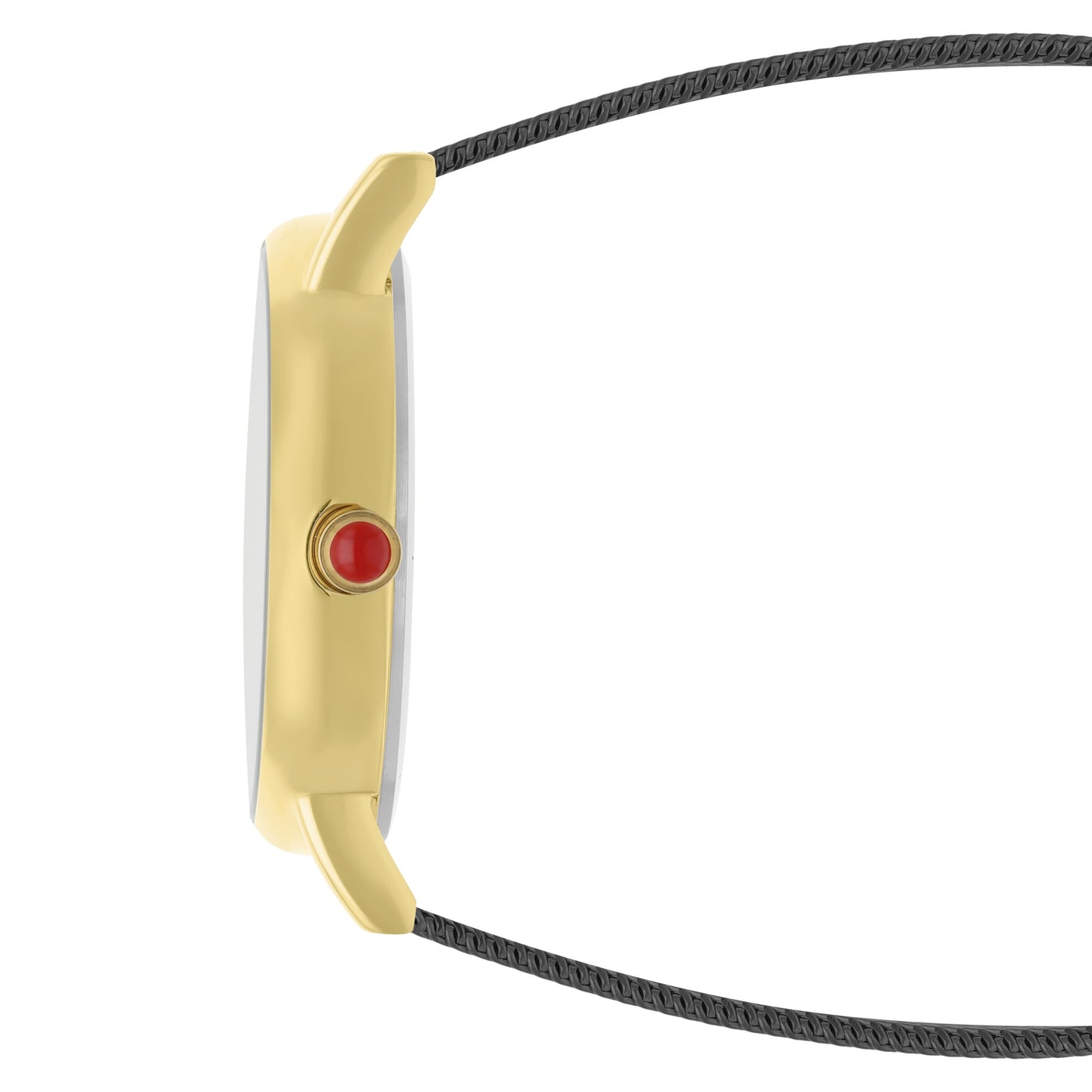 Reloj Cloe Análogo para Dama con Pedrería en Forma de Luna y Extensible de Mesh OE2552