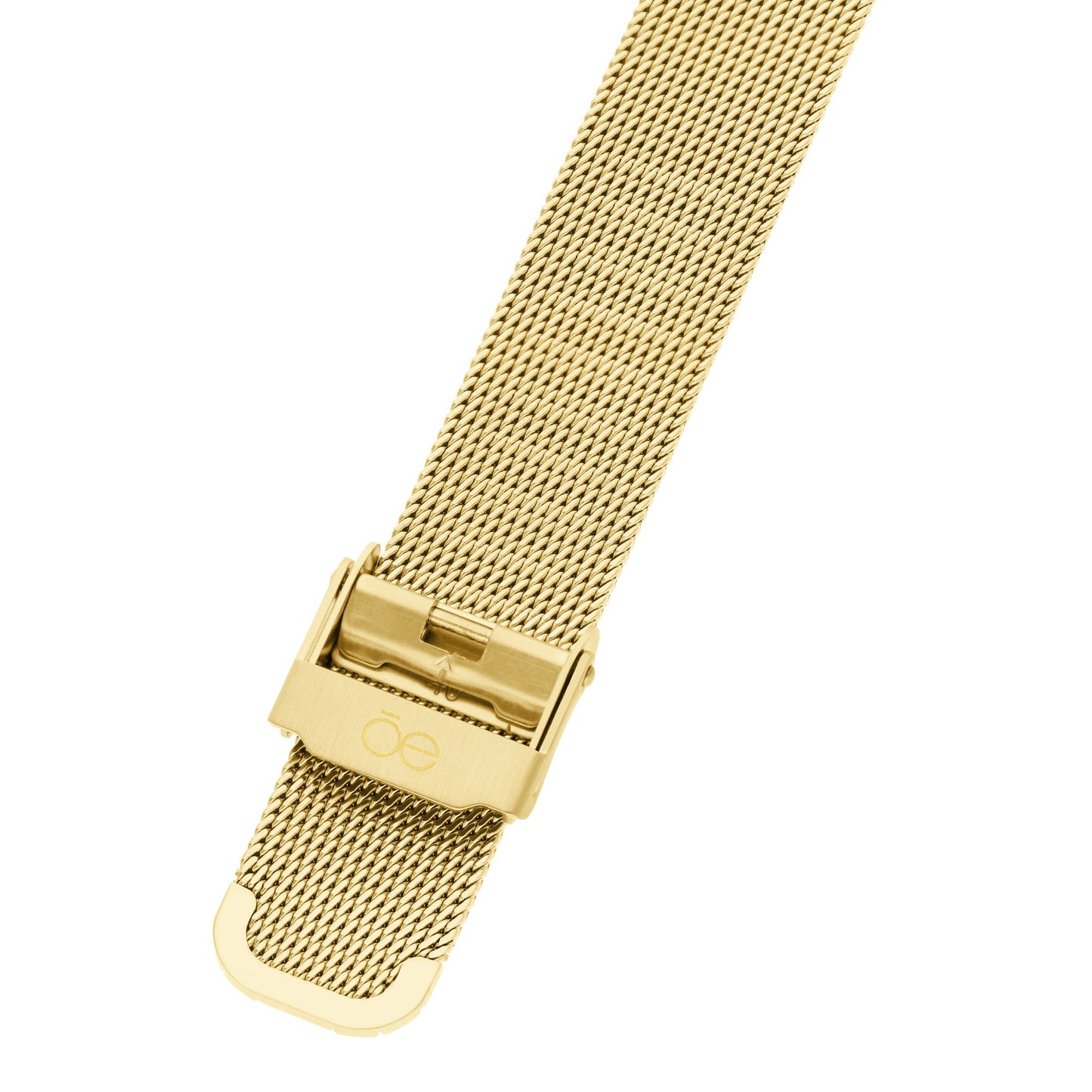 Reloj Cloe Análogo para Dama con Pedrería en Forma de Luna y Extensible de Mesh OE2552
