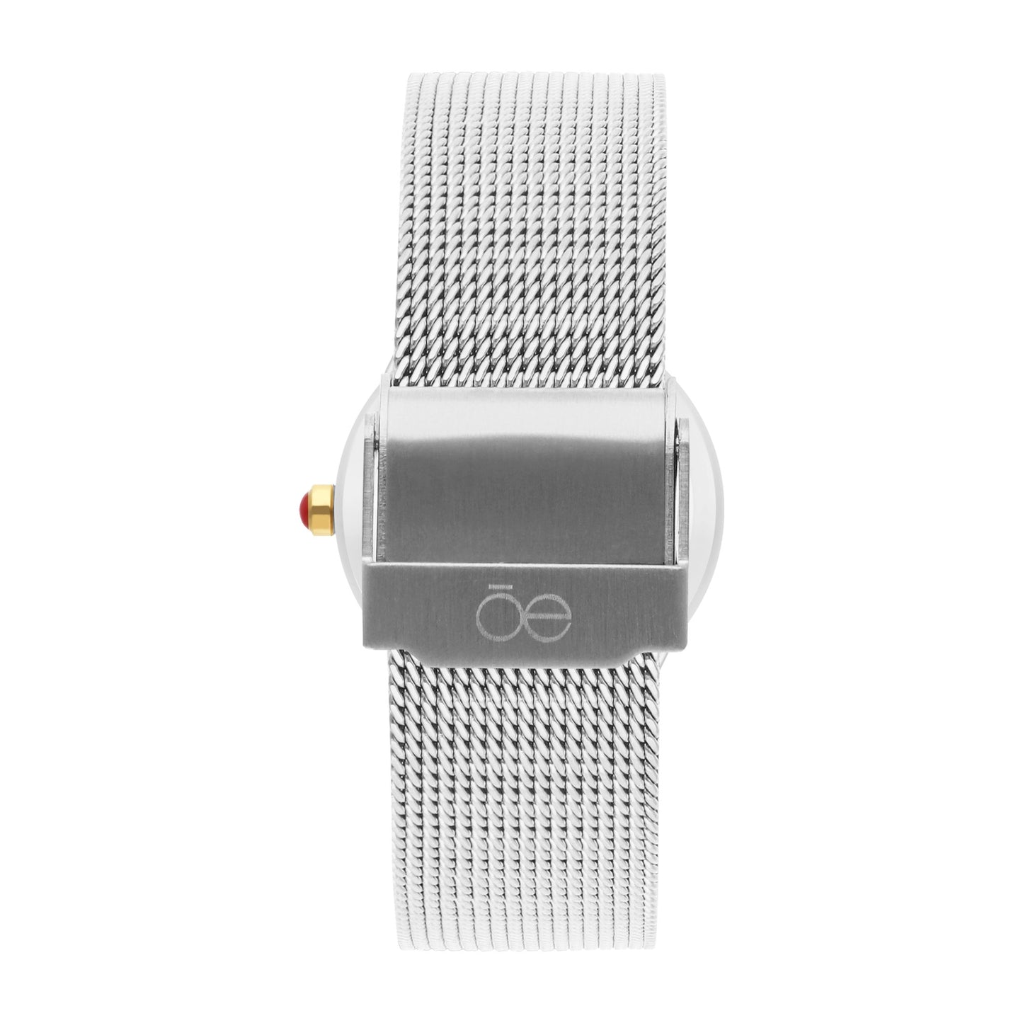 Reloj Cloe Análogo para Dama con Pedrería en Forma de Luna y Extensible de Mesh OE2552