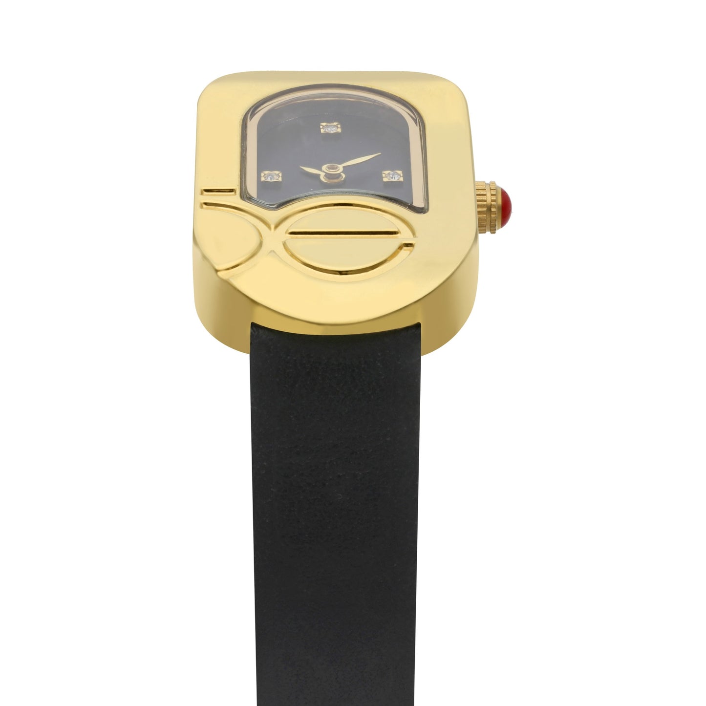 Reloj Cloe Análogo para Dama con Monograma Integrado en la Caja y Correa de Tactopiel OE2553