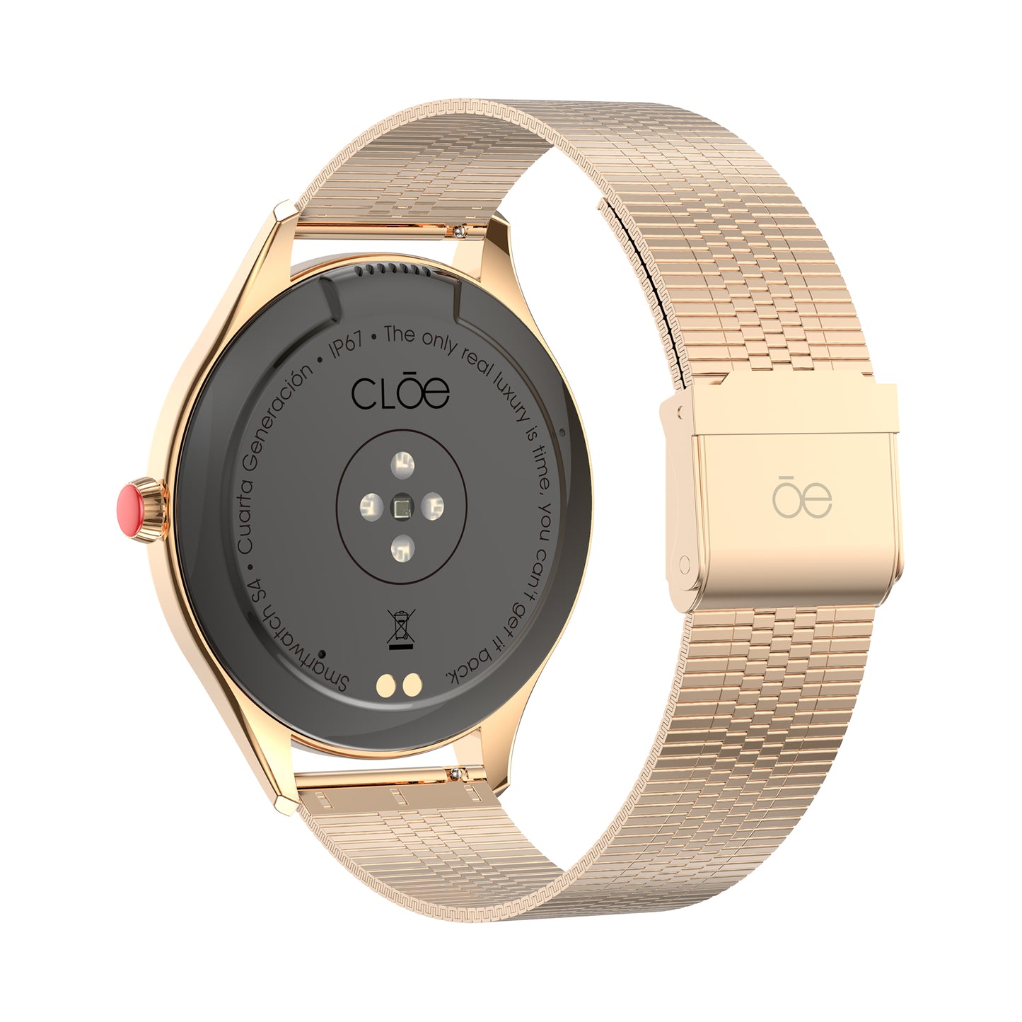 Smartwatch Cloe S4 para Dama con Pantalla Amoled y Extensible de Acero Inoxidable Liso OE2560