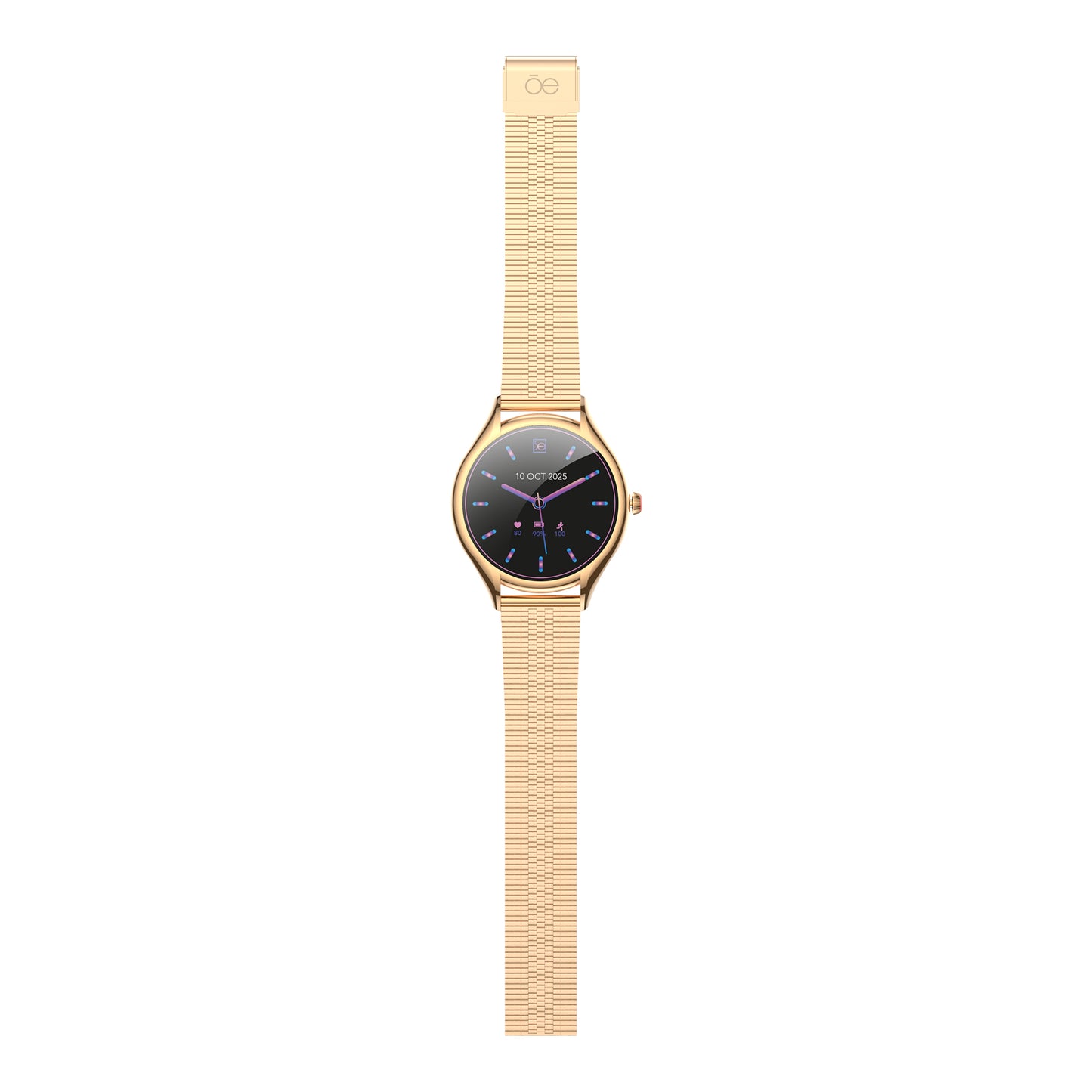 Smartwatch Cloe S4 para Dama con Pantalla Amoled y Extensible de Acero Inoxidable Liso OE2560