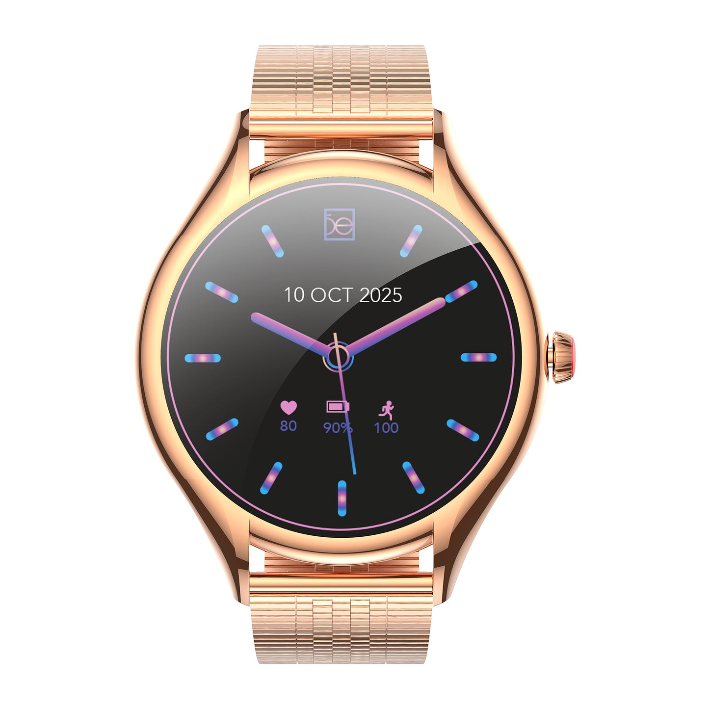 Smartwatch Cloe S4 para Dama con Pantalla Amoled y Extensible de Acero Inoxidable Liso OE2560