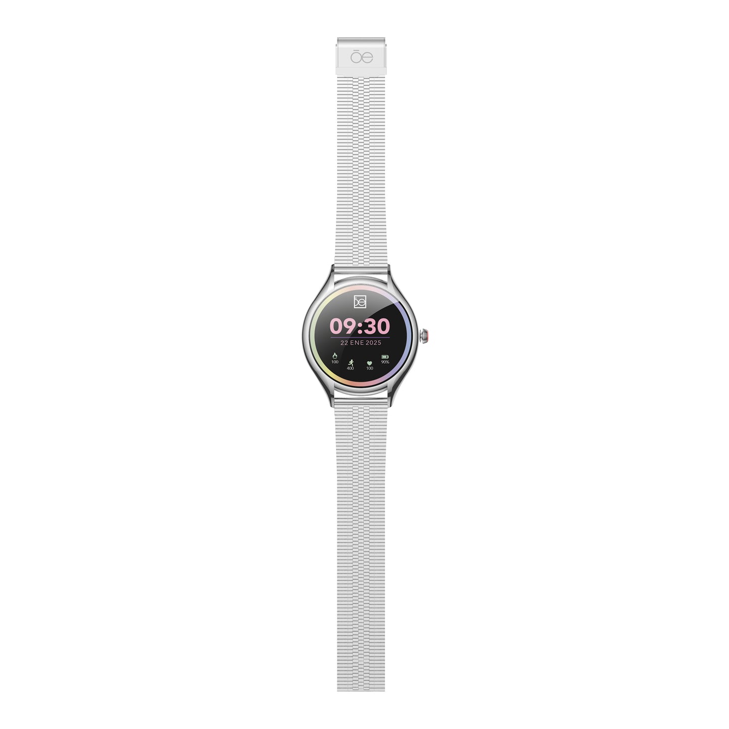 Smartwatch Cloe S4 para Dama con Pantalla Amoled y Extensible de Acero Inoxidable Liso OE2560