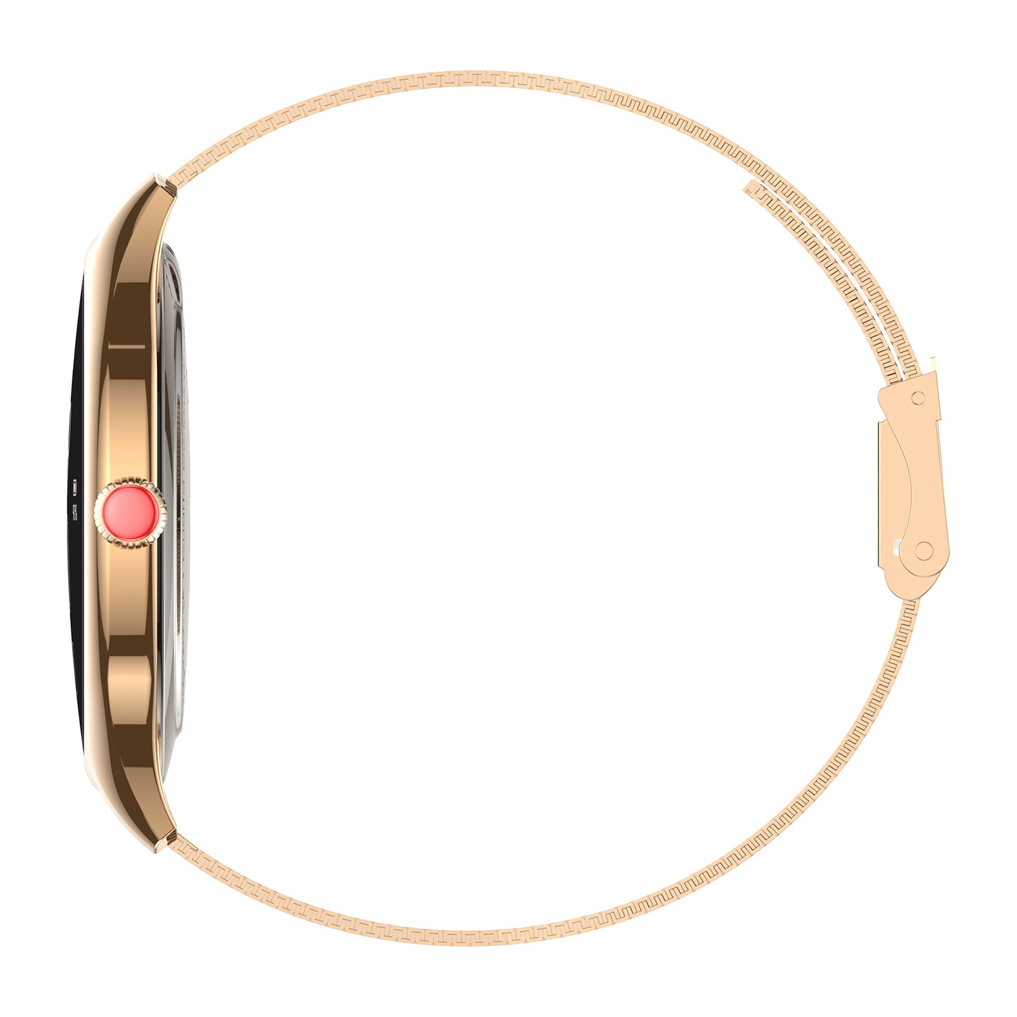Smartwatch Cloe S4 para Dama con Pantalla Amoled y Extensible de Acero Inoxidable con Textura OE2561