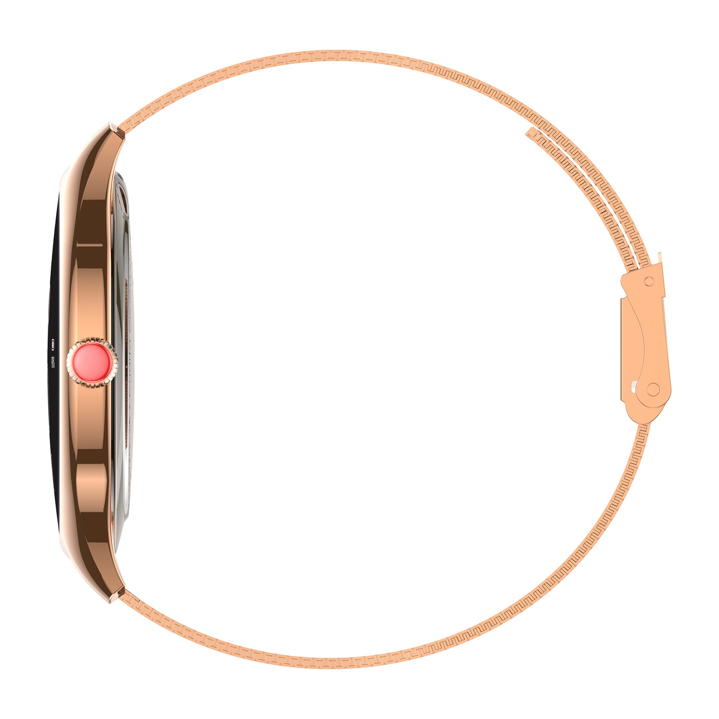 Smartwatch Cloe S4 para Dama con Pantalla Amoled y Extensible de Acero Inoxidable con Textura OE2561