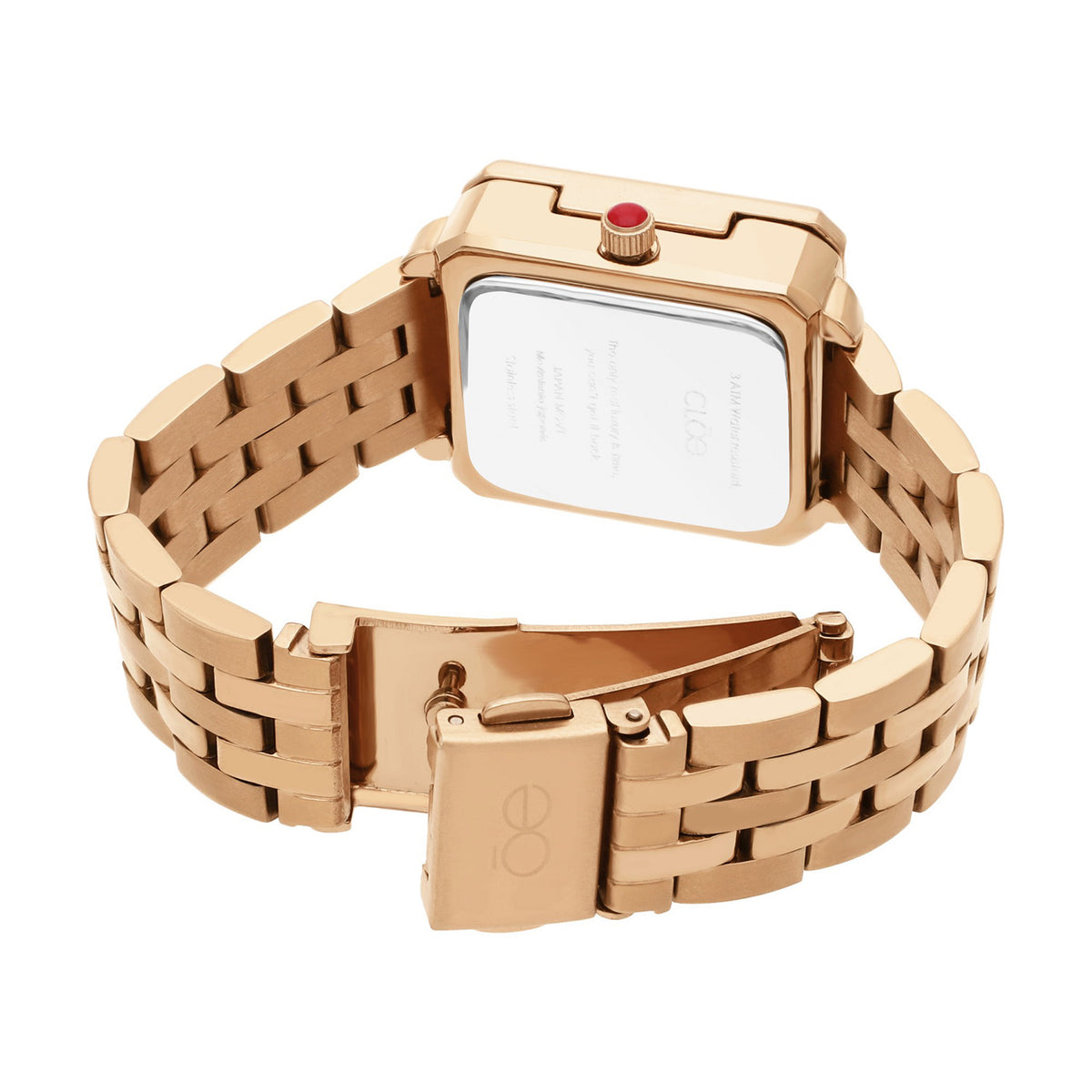 Reloj Cloe Análogo para Dama con Caja Estilo Relicario y Extensible de Acero Inoxidable OE2628