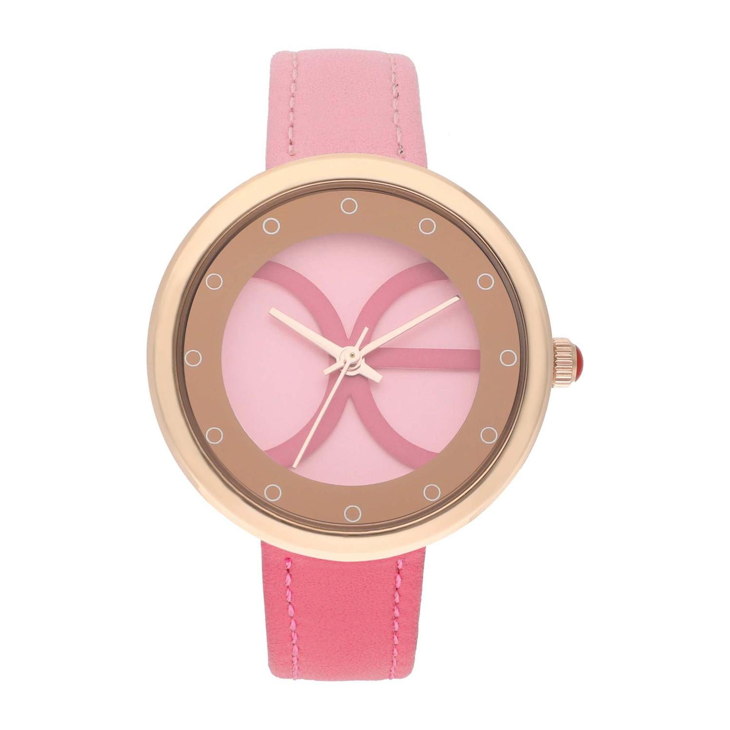 Reloj Cloe Analogo para dama con extensible bitono de tacto piel