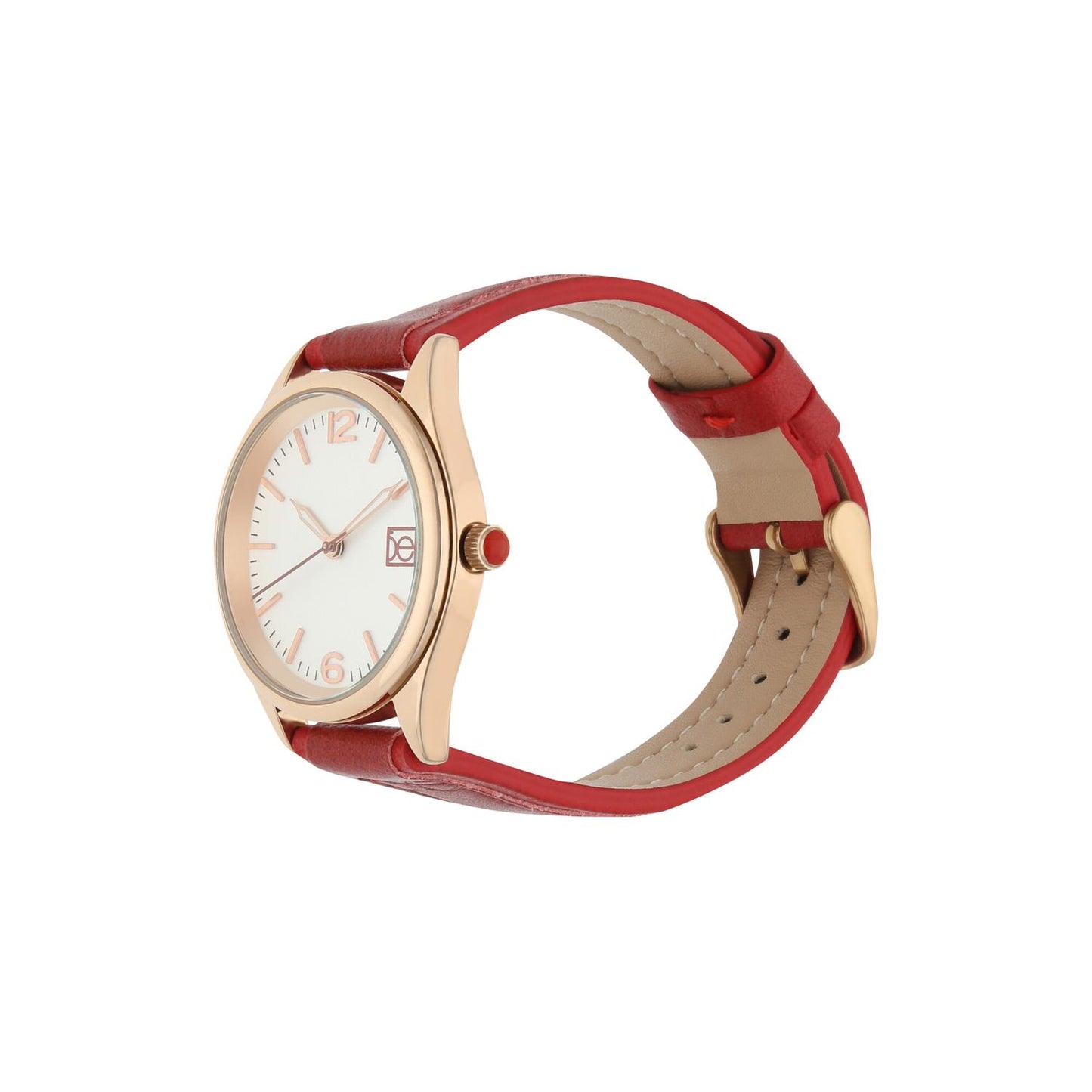 Reloj Analogo Cloe Piel Genuina OE2313