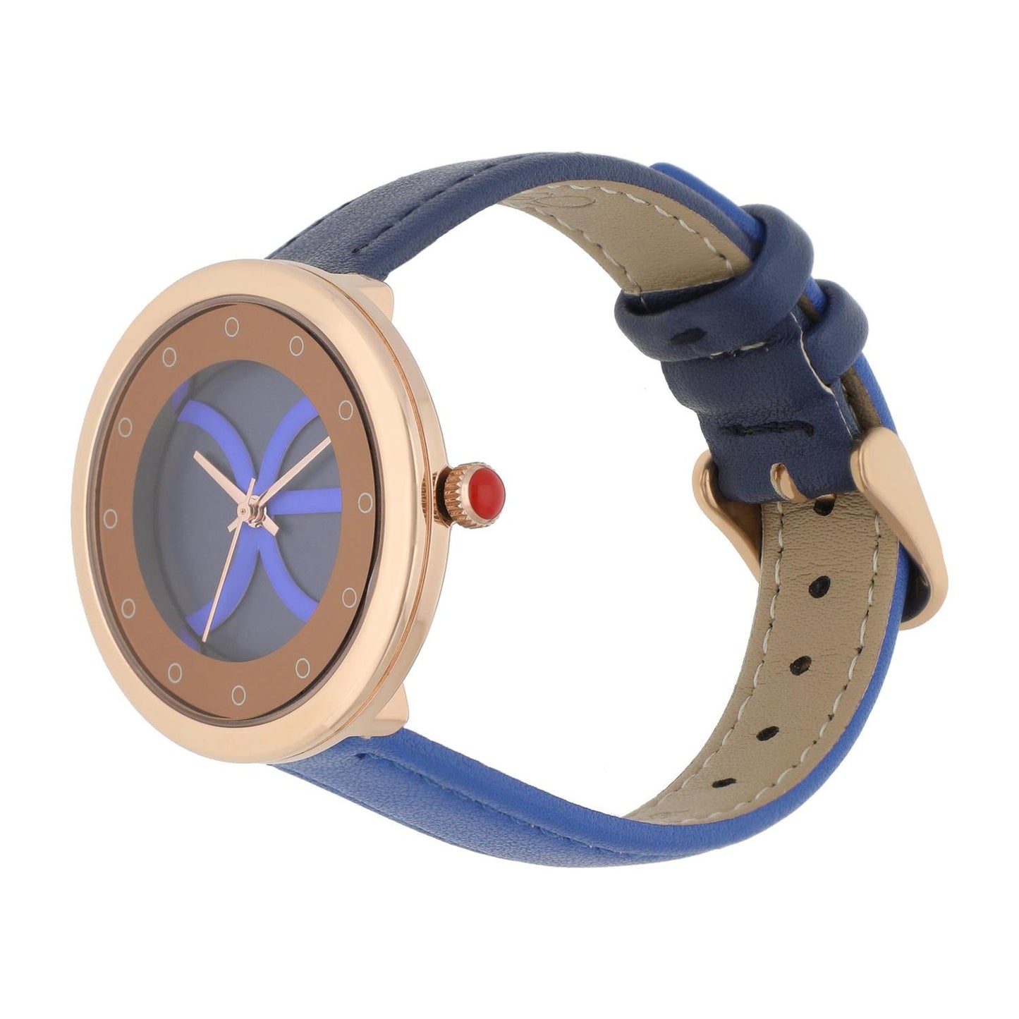 Reloj Cloe Analogo para dama con extensible bitono de tacto piel OE2405