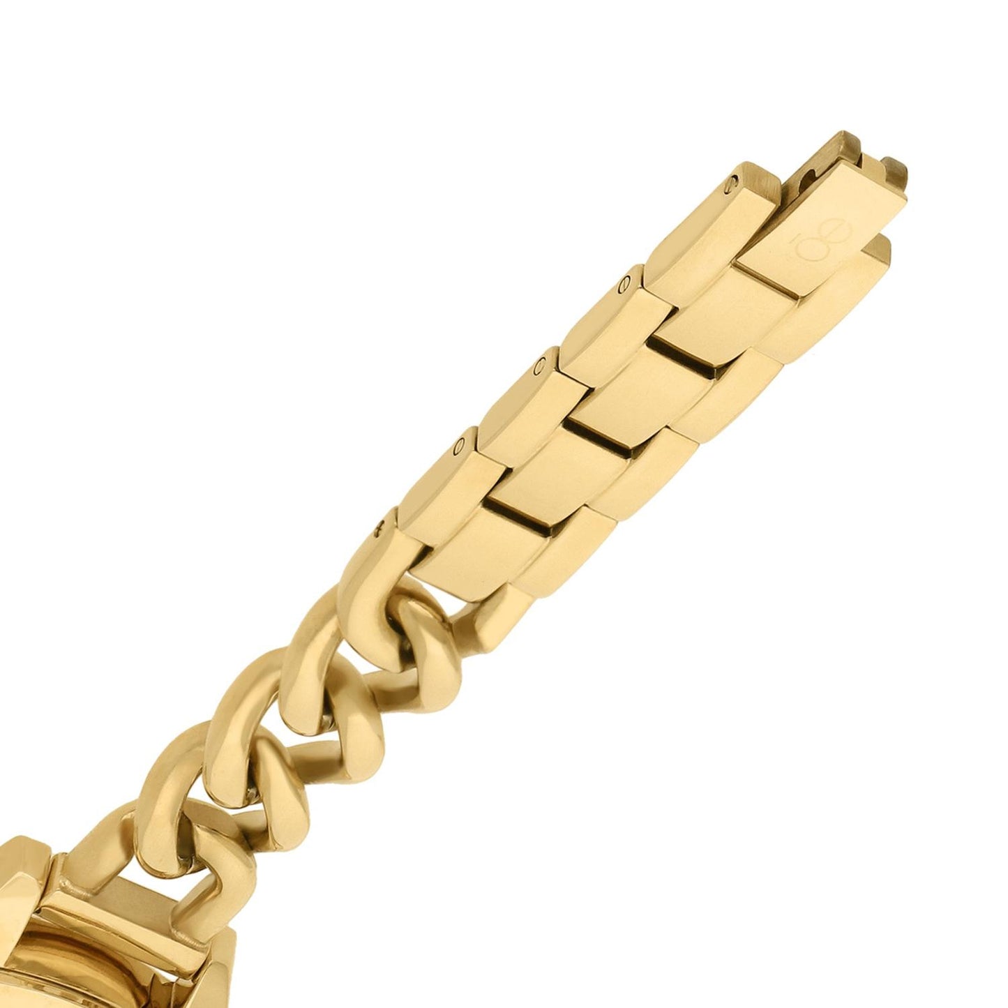 Reloj Para Dama con Pedrería en Indicadores y Correa de Metal Color Plateado OE2429