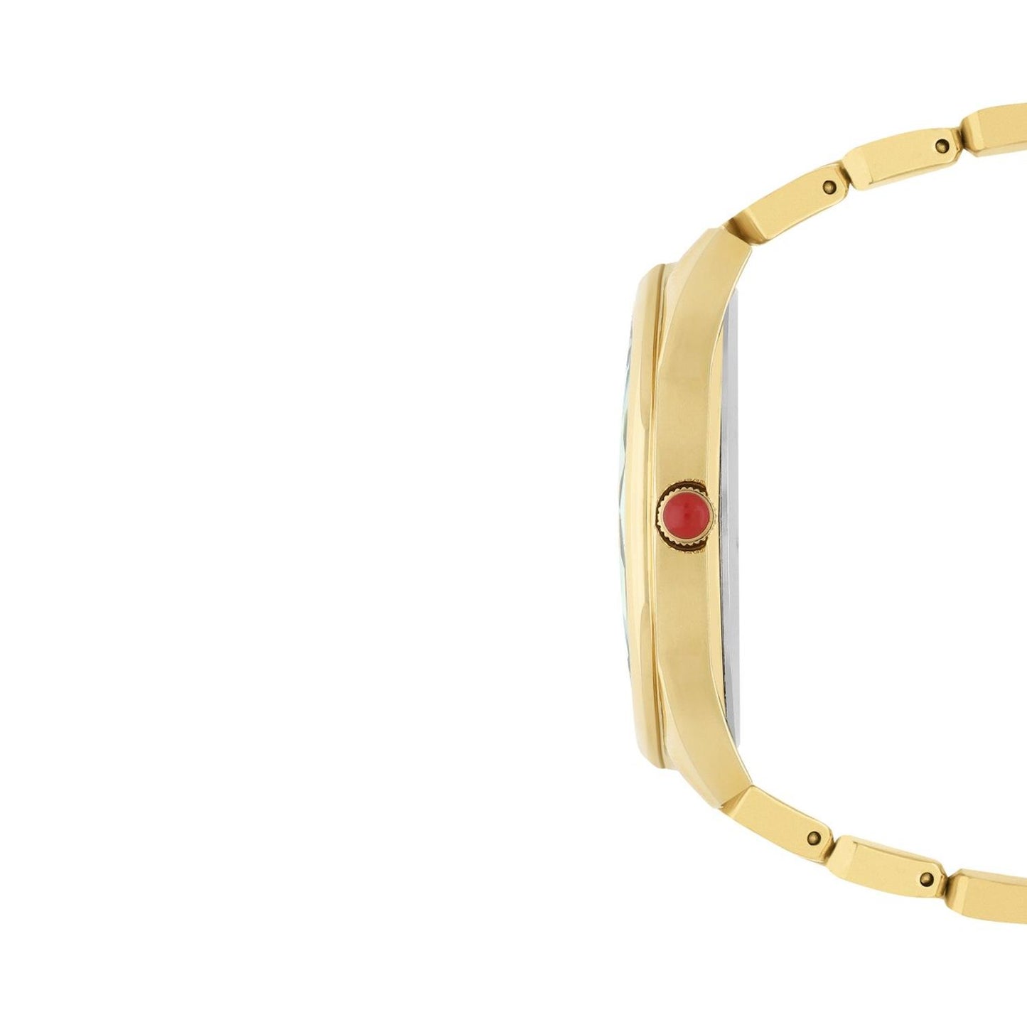 Reloj Analogo para Dama con Cristal Facetado, de Acero Inoxidable Color Plateado OE2439