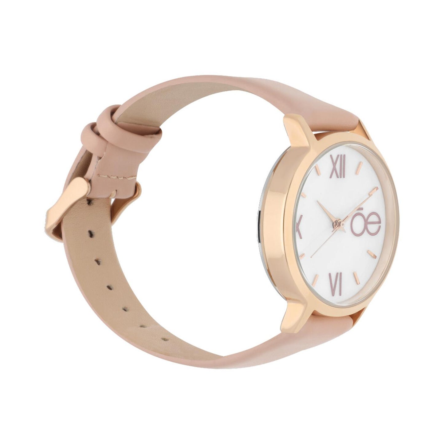 Reloj Análogo Cloe Mujer Moira OE2211-pk Piel Genuina
