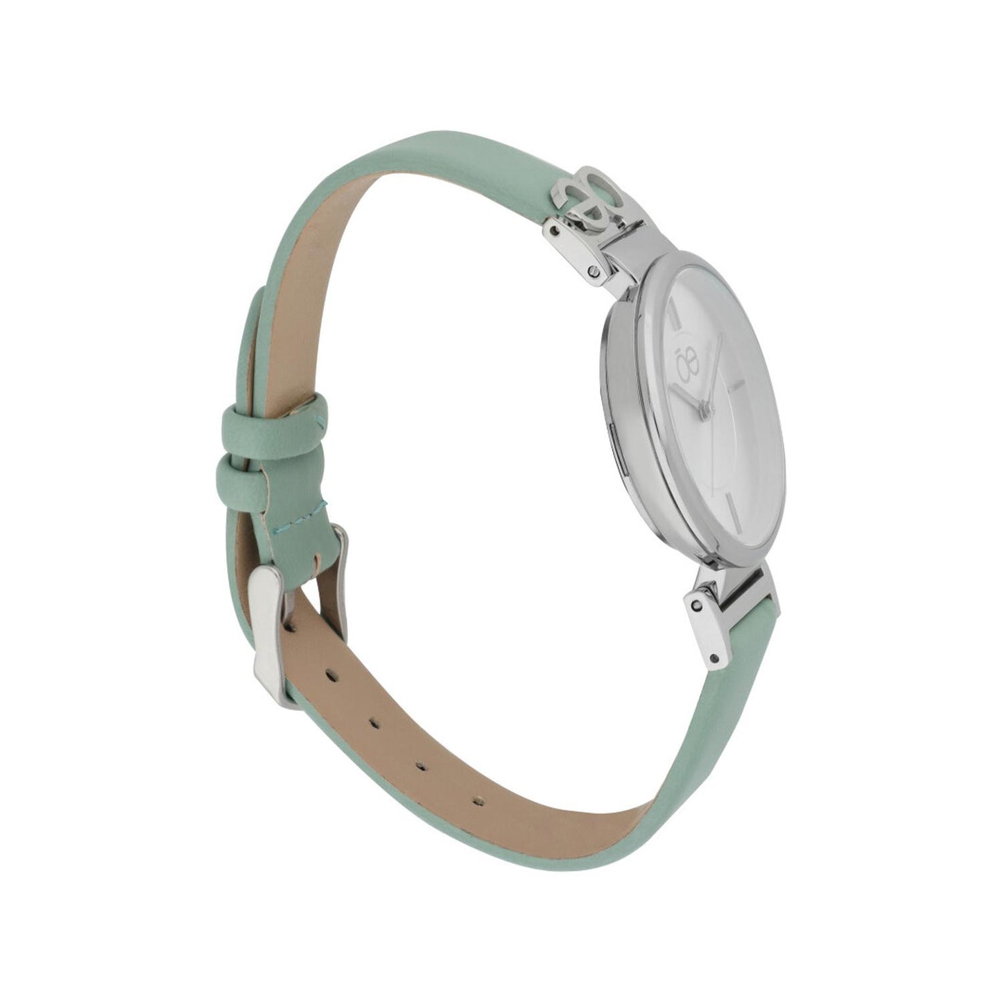Reloj Análogo Cloe Velma OE2209-GRN Piel Genuina Mujer