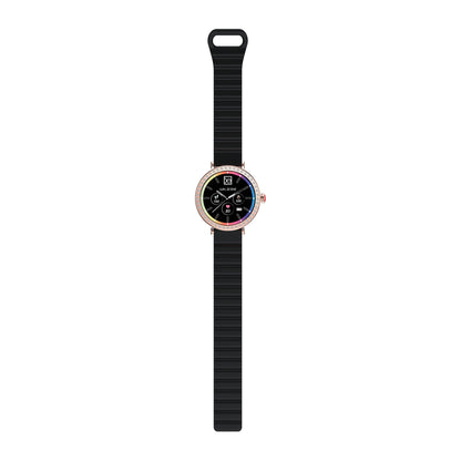 Smartwatch Cloe D1 para Dama con Correa de Silicón, Pedrería en Bisel y Pantalla AMOLED OE2563