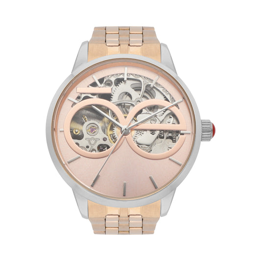 Reloj automático Cloe oro rosa de acero inoxidable para dama OE2416-RGS