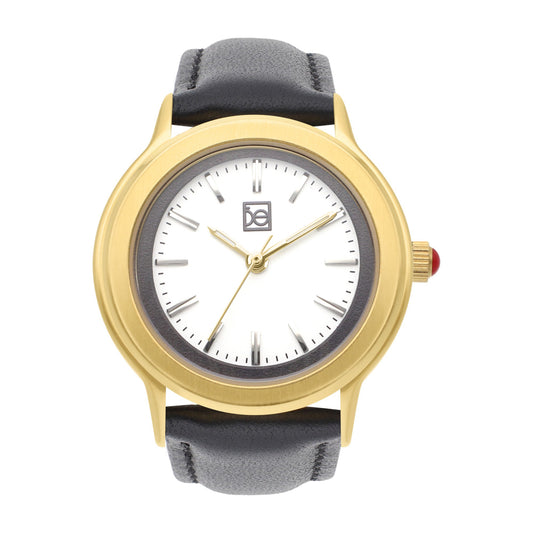 Reloj Cloe Análogo para Dama con Bisel Interno y Correa de Tactopiel OE2530