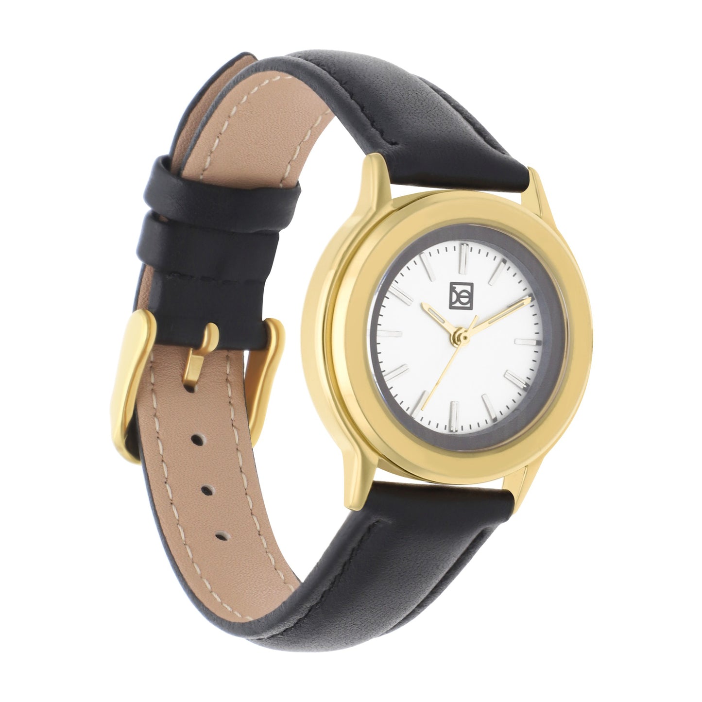 Reloj Cloe Análogo para Dama con Bisel Interno y Correa de Tactopiel OE2530