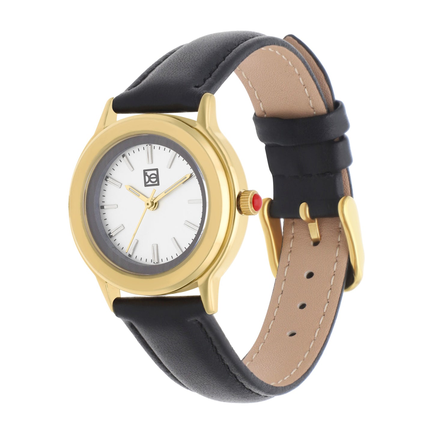 Reloj Cloe Análogo para Dama con Bisel Interno y Correa de Tactopiel OE2530
